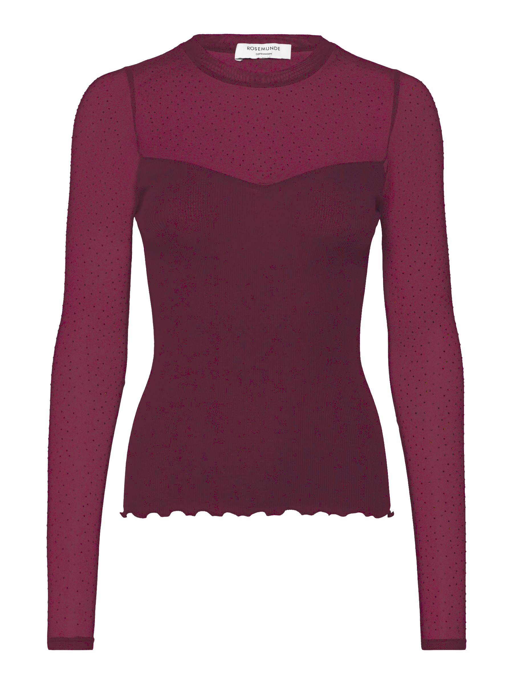 rosemunde Langarmshirt "Bernadine Shirt" Spitzeneinsatz an Brust und Ärmeln günstig online kaufen