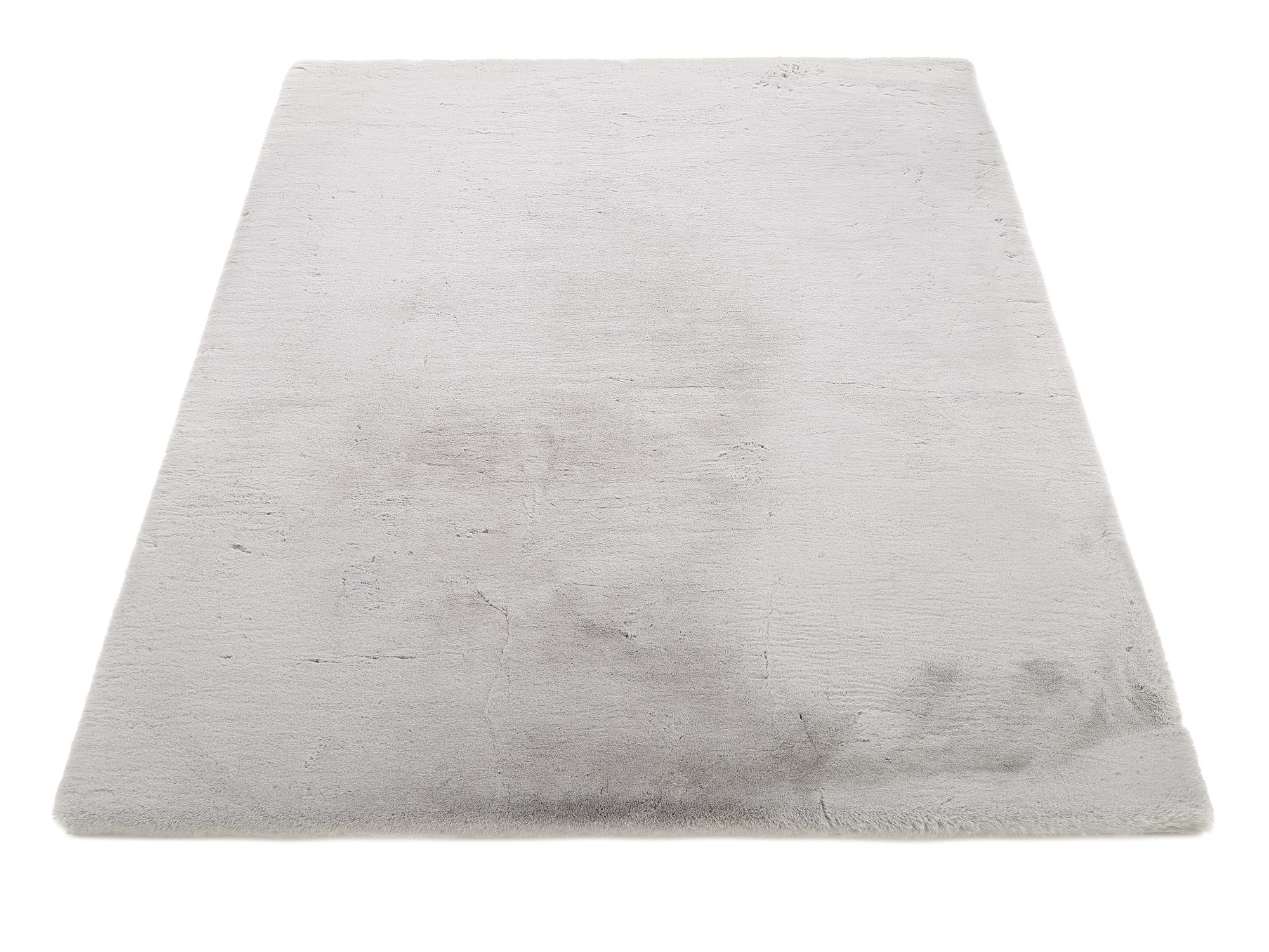 Hochflor-Teppich OCI DIE TEPPICHMARKE "ALISSA", grau, B:140cm H:38mm L:200cm, Polyester, Teppiche, Kuschelig weicher Flor, Kaninchen Fell Haptik, getuftet
