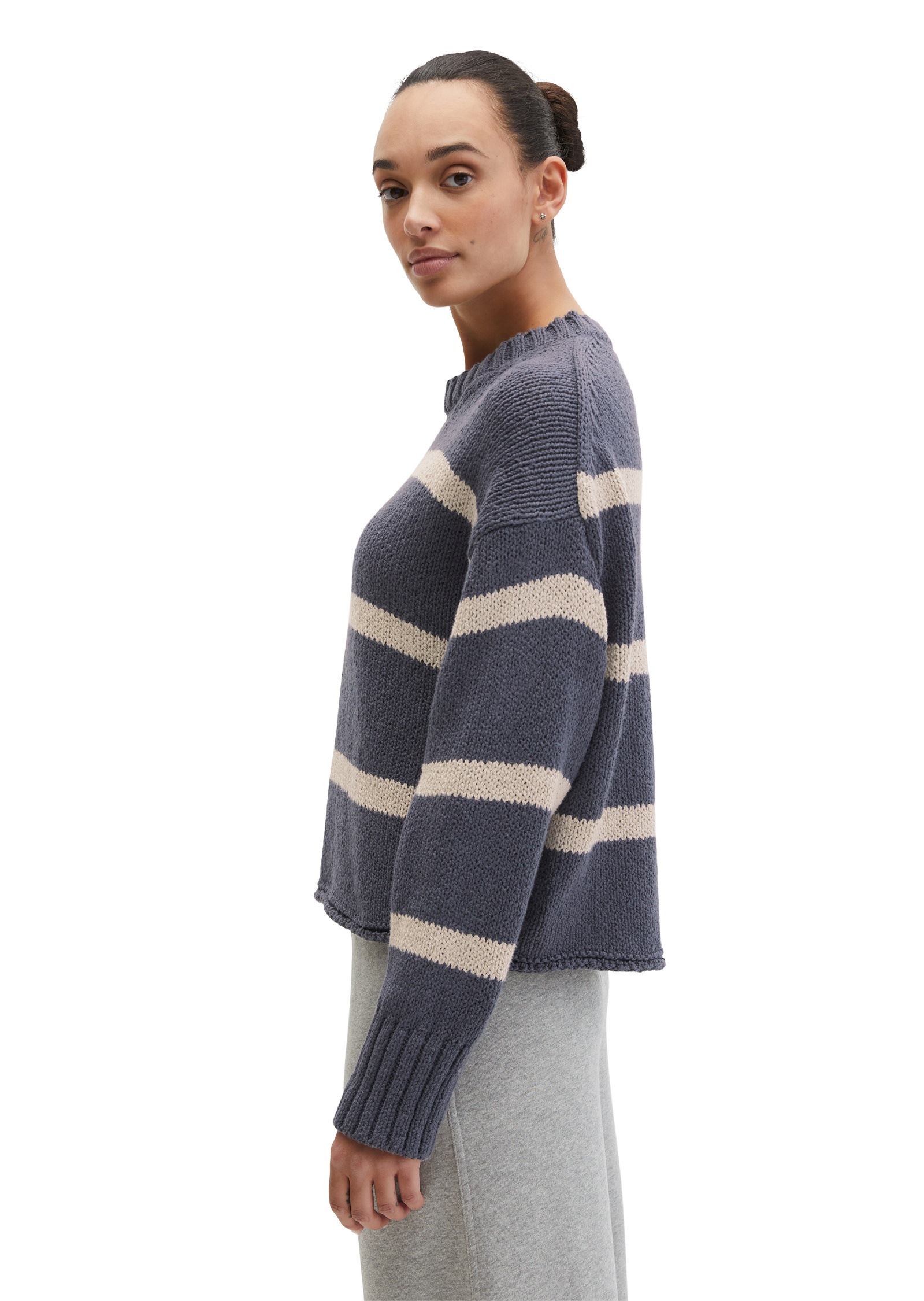 Marc OPolo Rundhalspullover "aus hochwertigem Baumwoll-Mix" günstig online kaufen