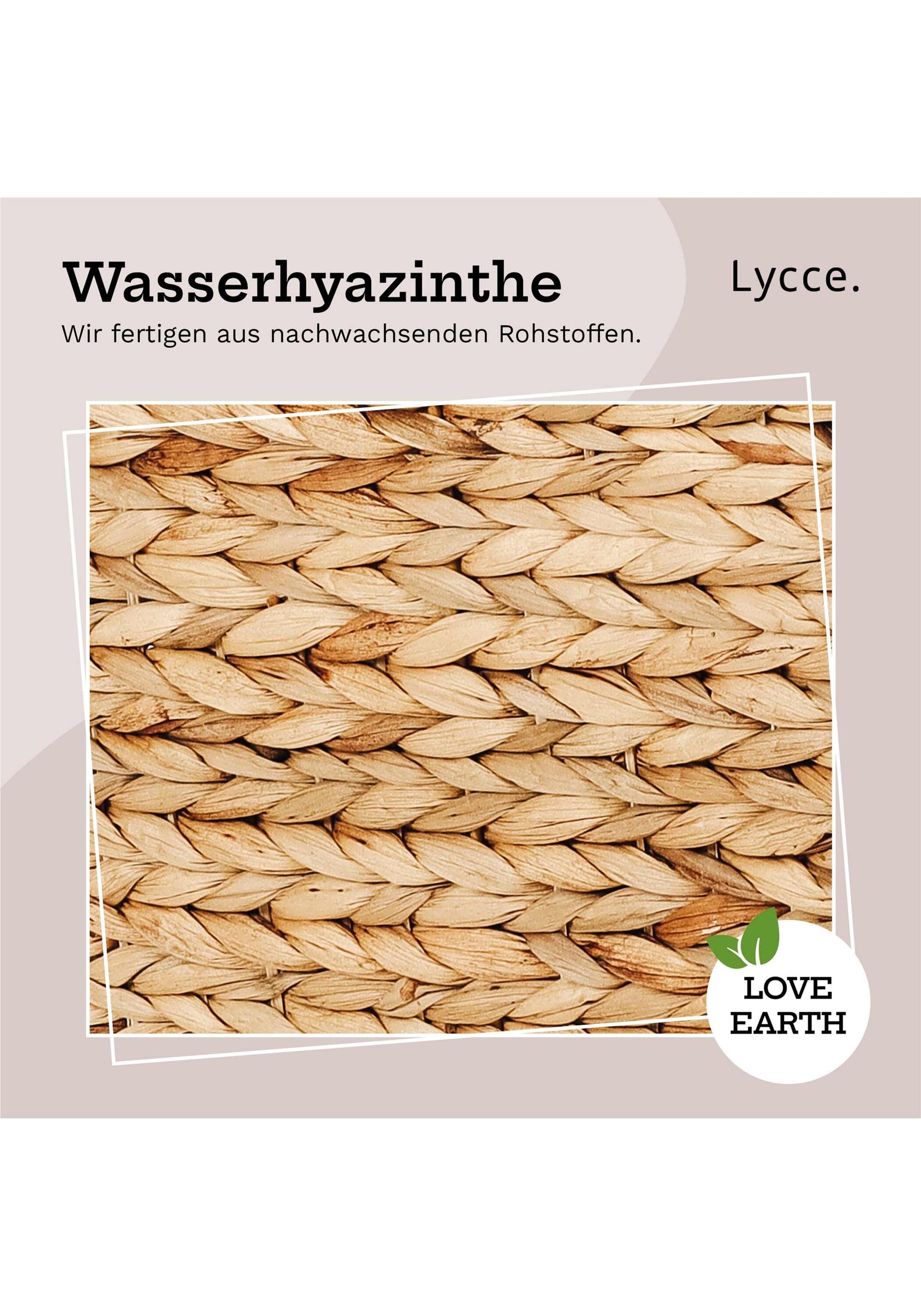 Lycce Aufbewahrungsbox »Aufbewahrungskorb Aufbewahrungskorb Wasserhyazinthe«