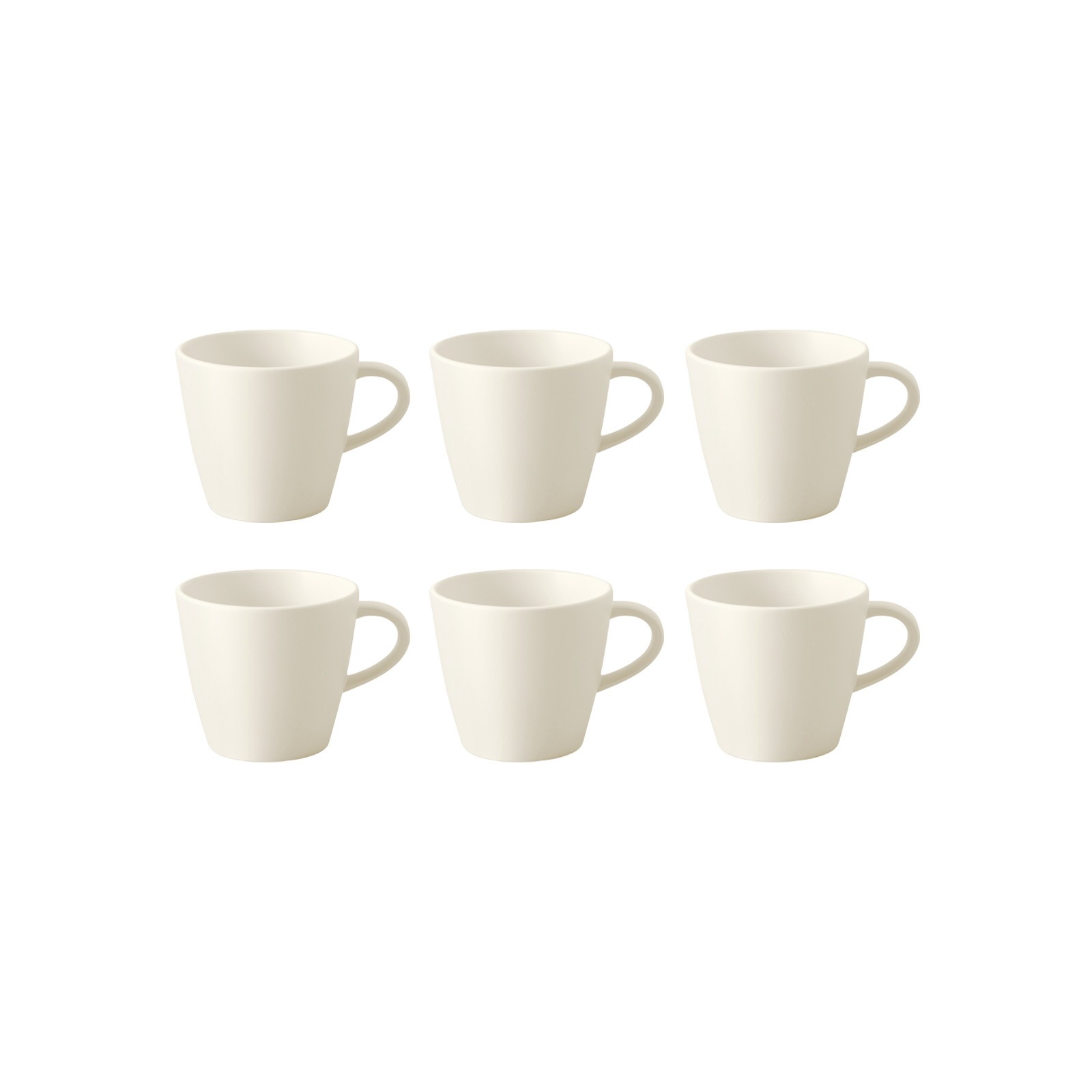 Villeroy & Boch Tasse "Kaffeetasse Manufacture Rock 150 ml 6er Set weiß" günstig online kaufen