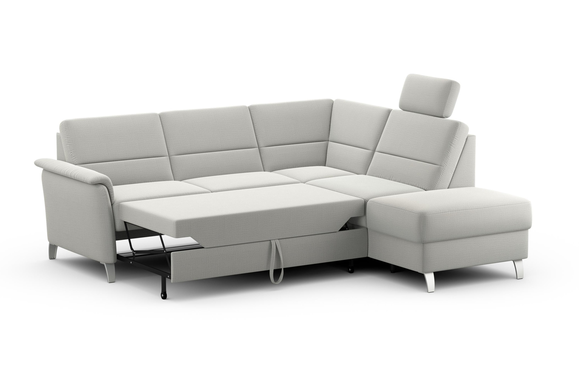 sit&more Ecksofa »Palmera L-Form«, Federkern, wahlweise mit Bettfunktion und mit/ohne Stauraum