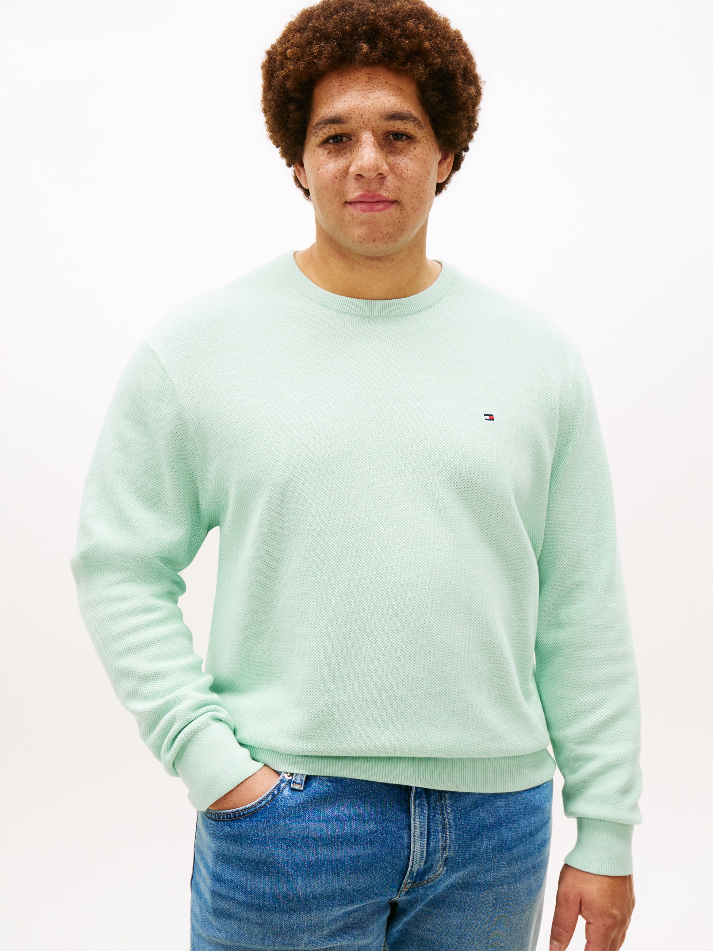 Tommy Hilfiger Big & Tall Rundhalspullover "ESSENTIAL STRUCTURE CREW NECK" günstig online kaufen