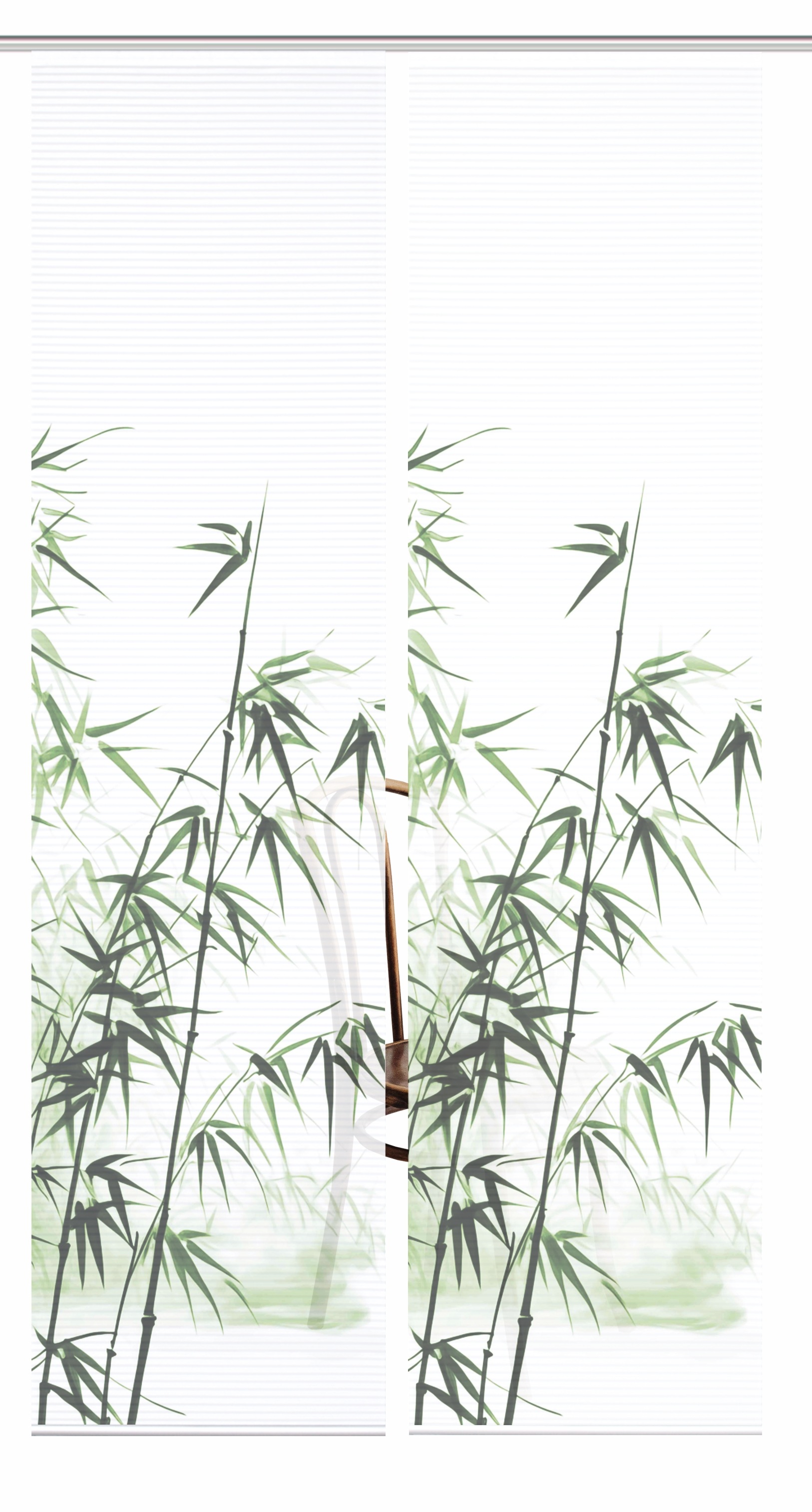 HOME in green Schiebegardine "RUFUS" Paneelwagen 2 Stk. tlg. Bambusoptik, S günstig online kaufen