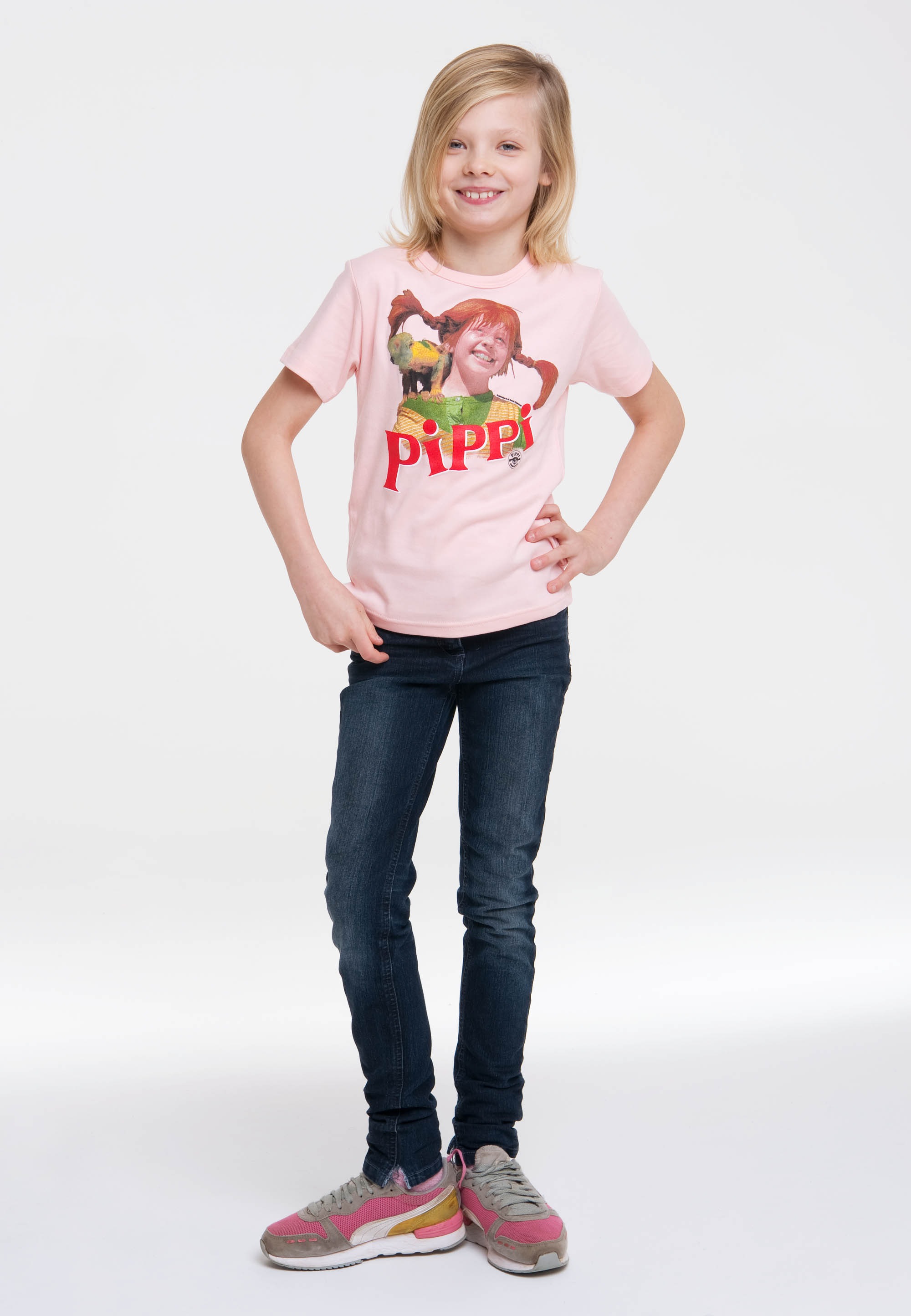 LOGOSHIRT T-Shirt »Pippi Langstrumpf & Herr Nilsson«, mit Langstrumpf-Frontdruck