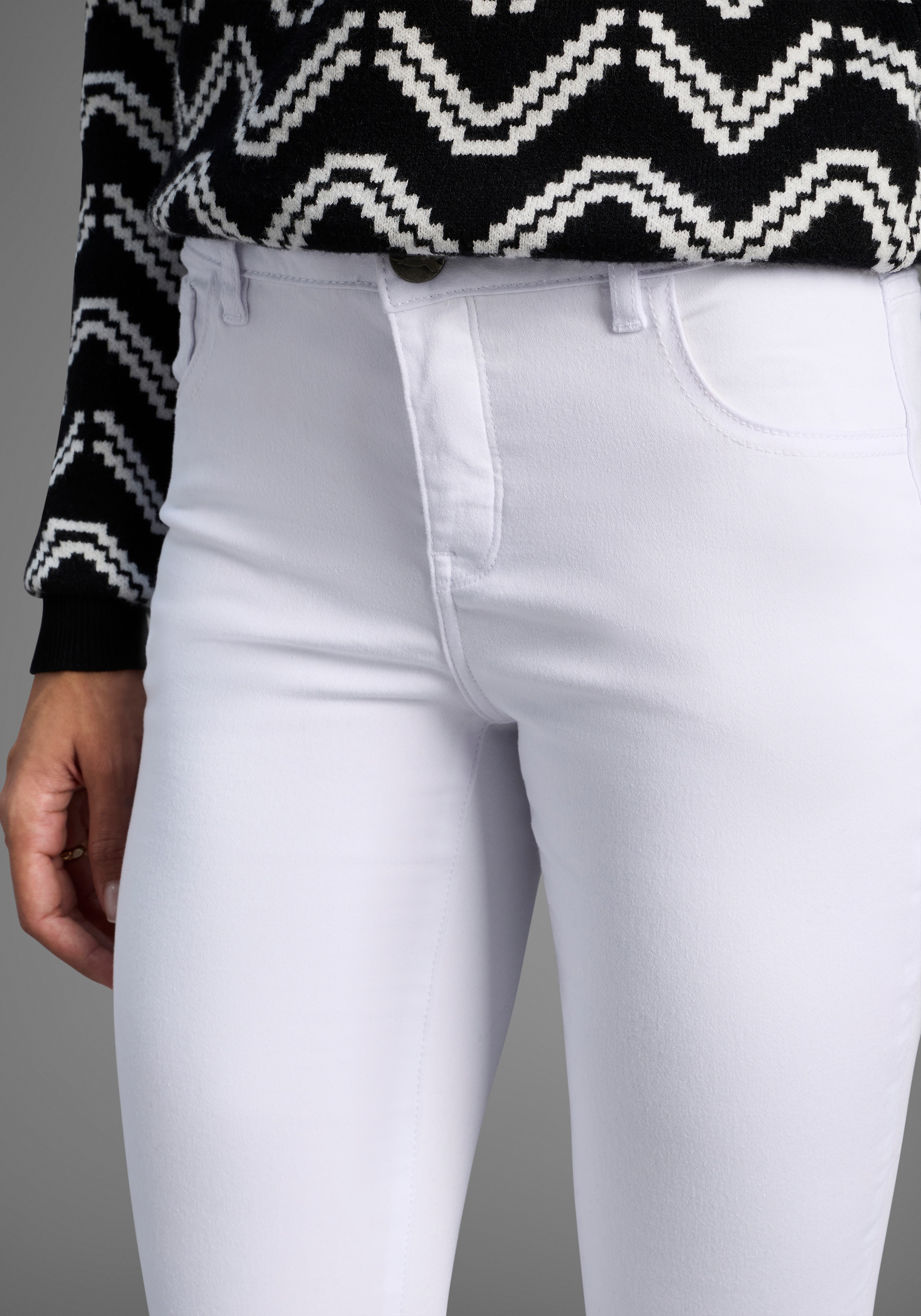 Arizona Skinny Jeans White 2