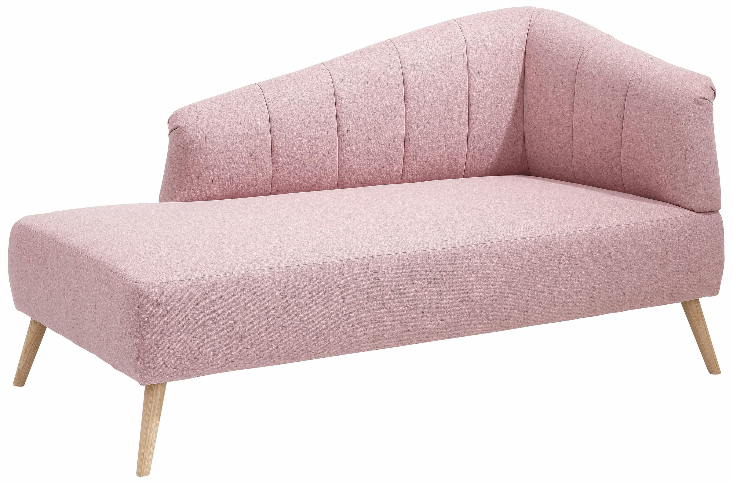 OTTO home Recamiere "Lucy, Chaiselonge mit Massivholzfüßen und Steppung," A günstig online kaufen