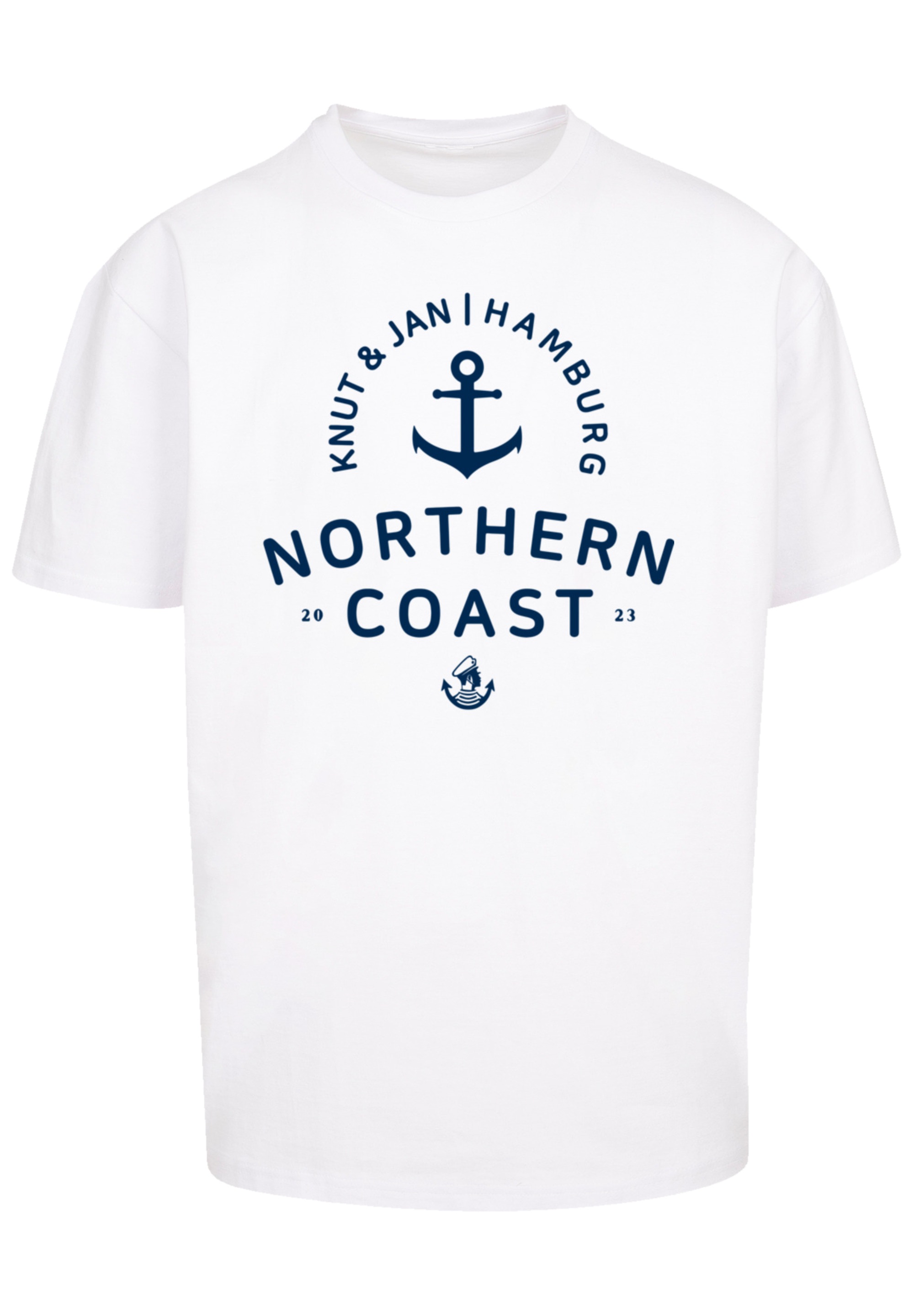 F4NT4STIC T-Shirt »Nordsee Knut & Jan Hamburg«, Print