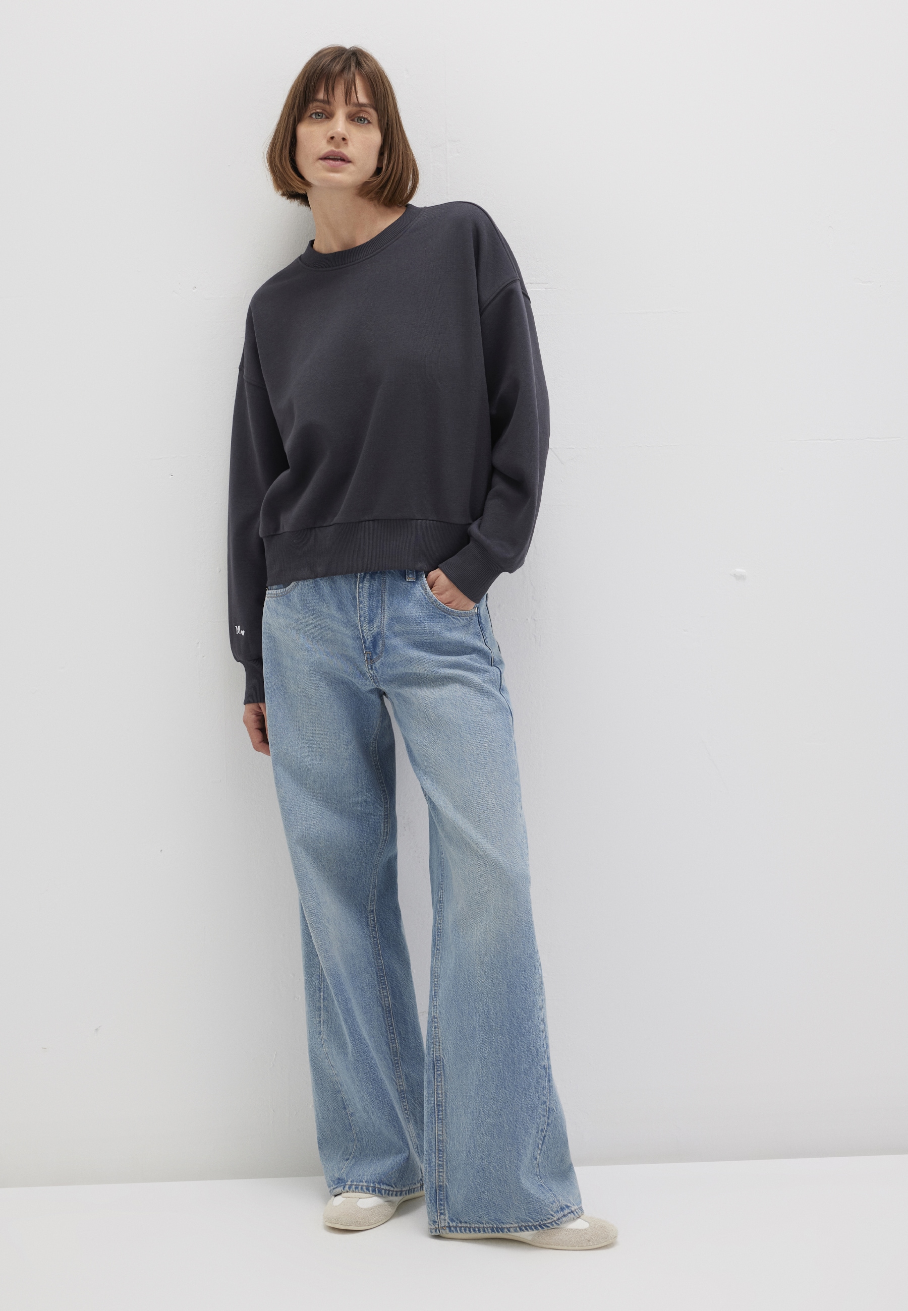 Mavi Rundhalspullover »CREW NECK SWEATSHIRT«, Sweatshirt cropped