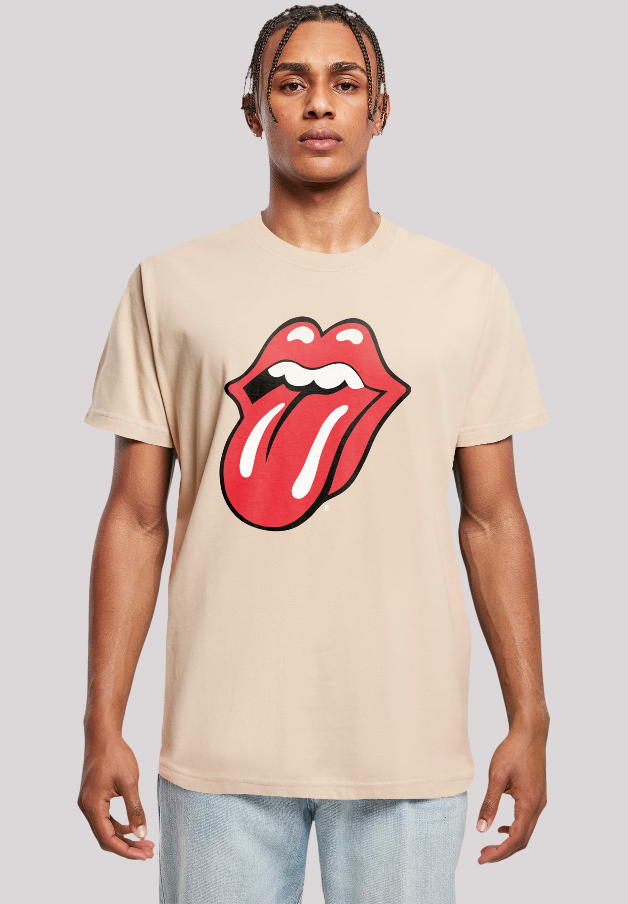 F4NT4STIC T-Shirt »The Rolling Stones Rote Zunge«, Print