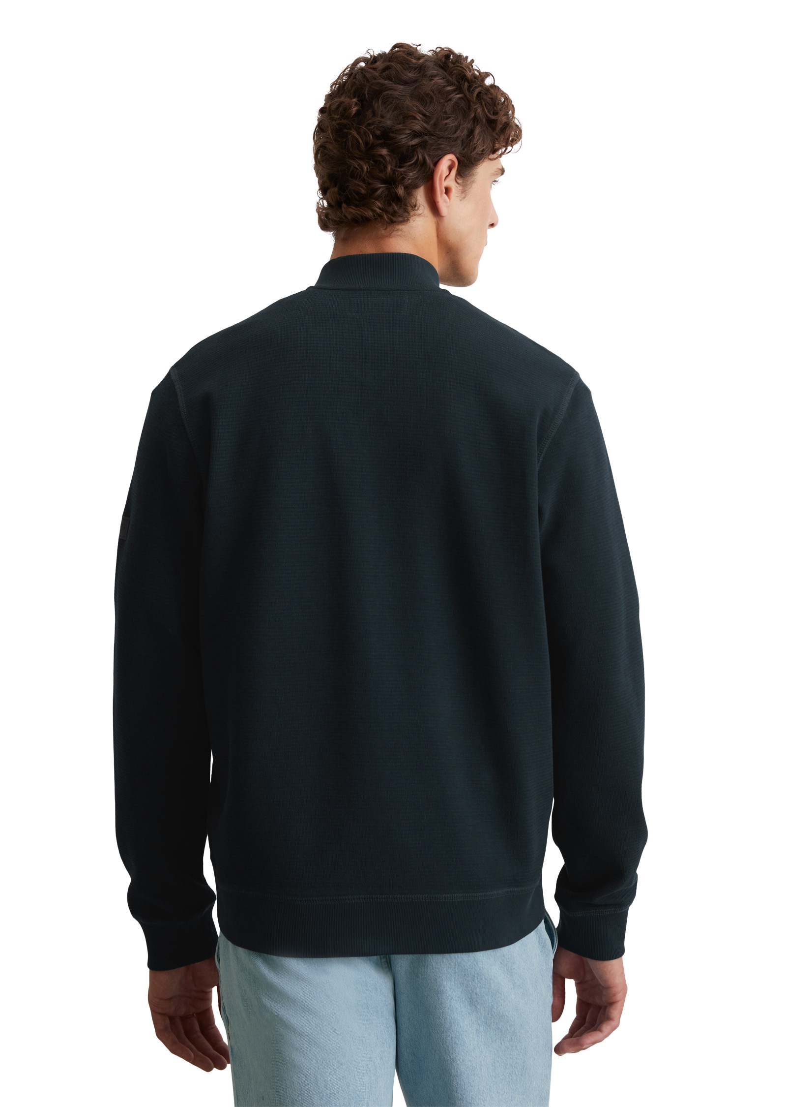 Marc O'Polo Sweatjacke »aus Bio-Baumwolle mit Struktur«