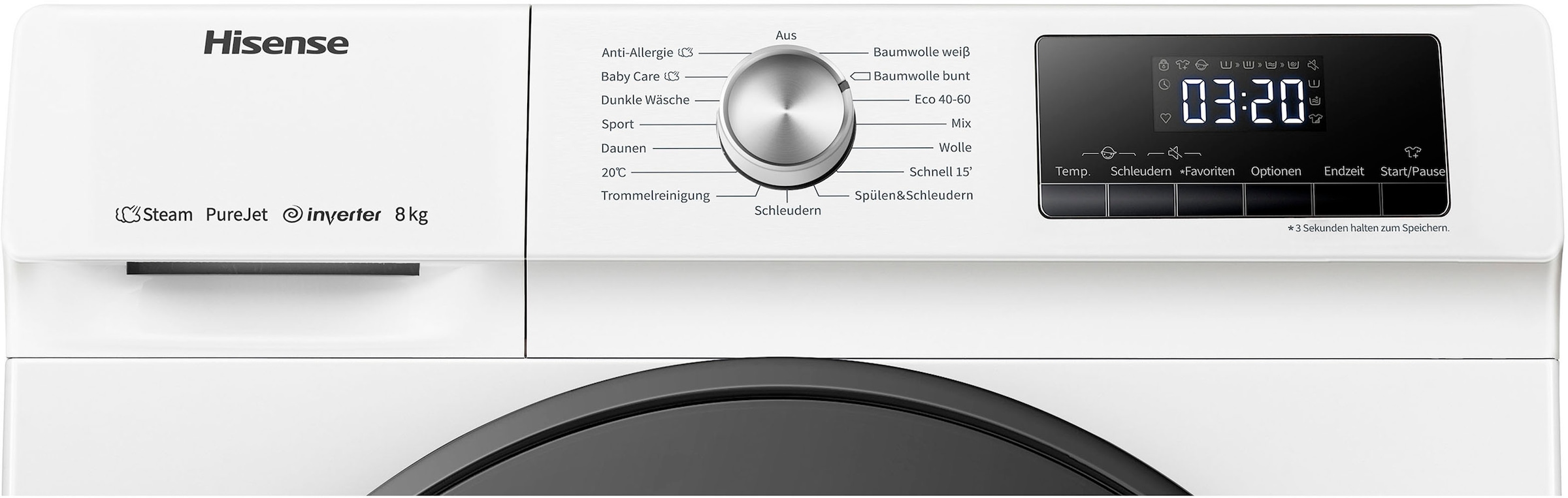 Hisense Waschmaschine »WFQA8014EVJM«, 8 kg, 1400 U/min