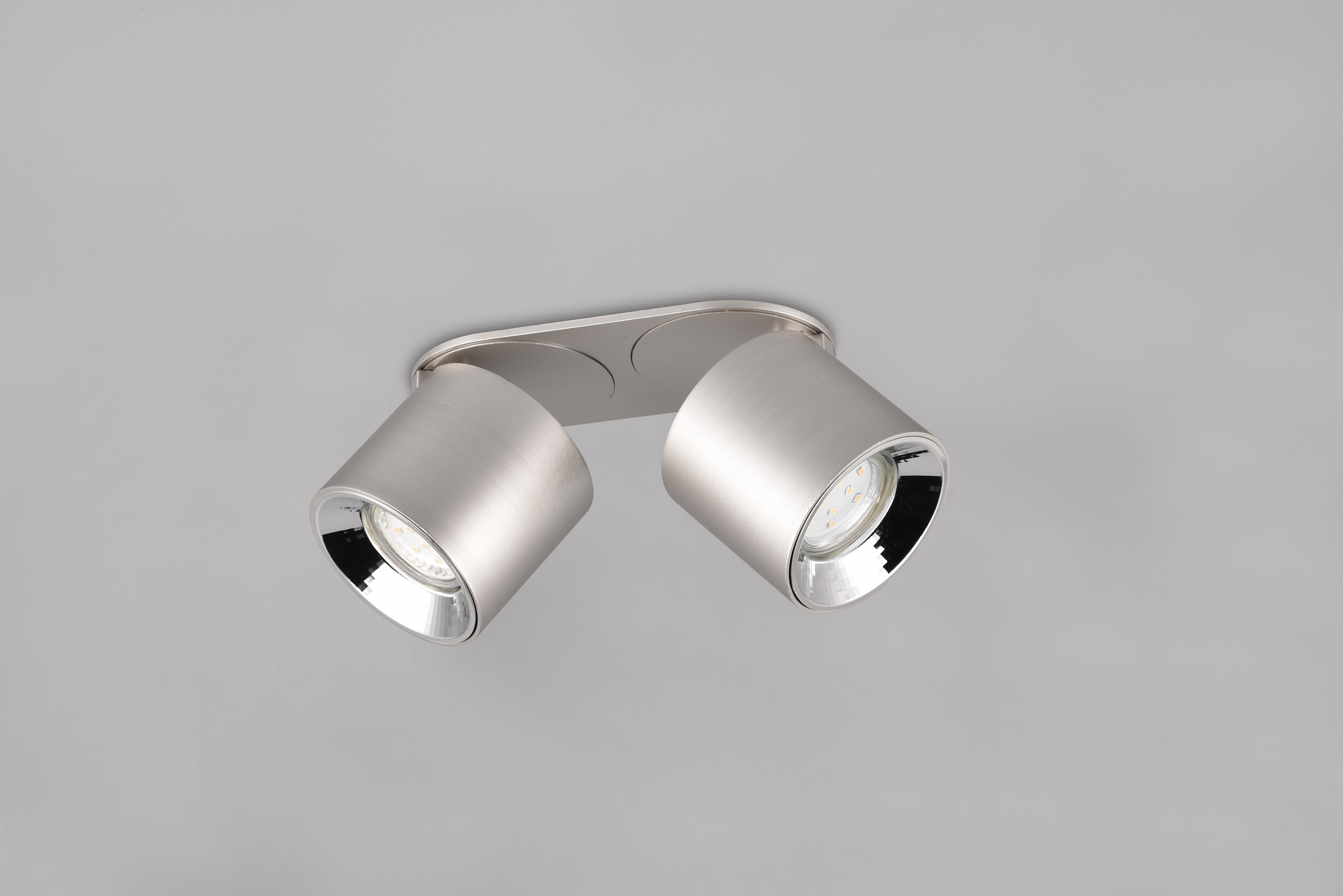 TRIO Leuchten Deckenleuchte »GUAYANA, Deckenspot 2-flammig exkl 2x GU10 max 10W Spot verstellbar« GU10 1 Stk. warmweiß - kaltweiß als Aufbauspot oder Einbauspot nutzbar Spot schwenkbar und drehbar