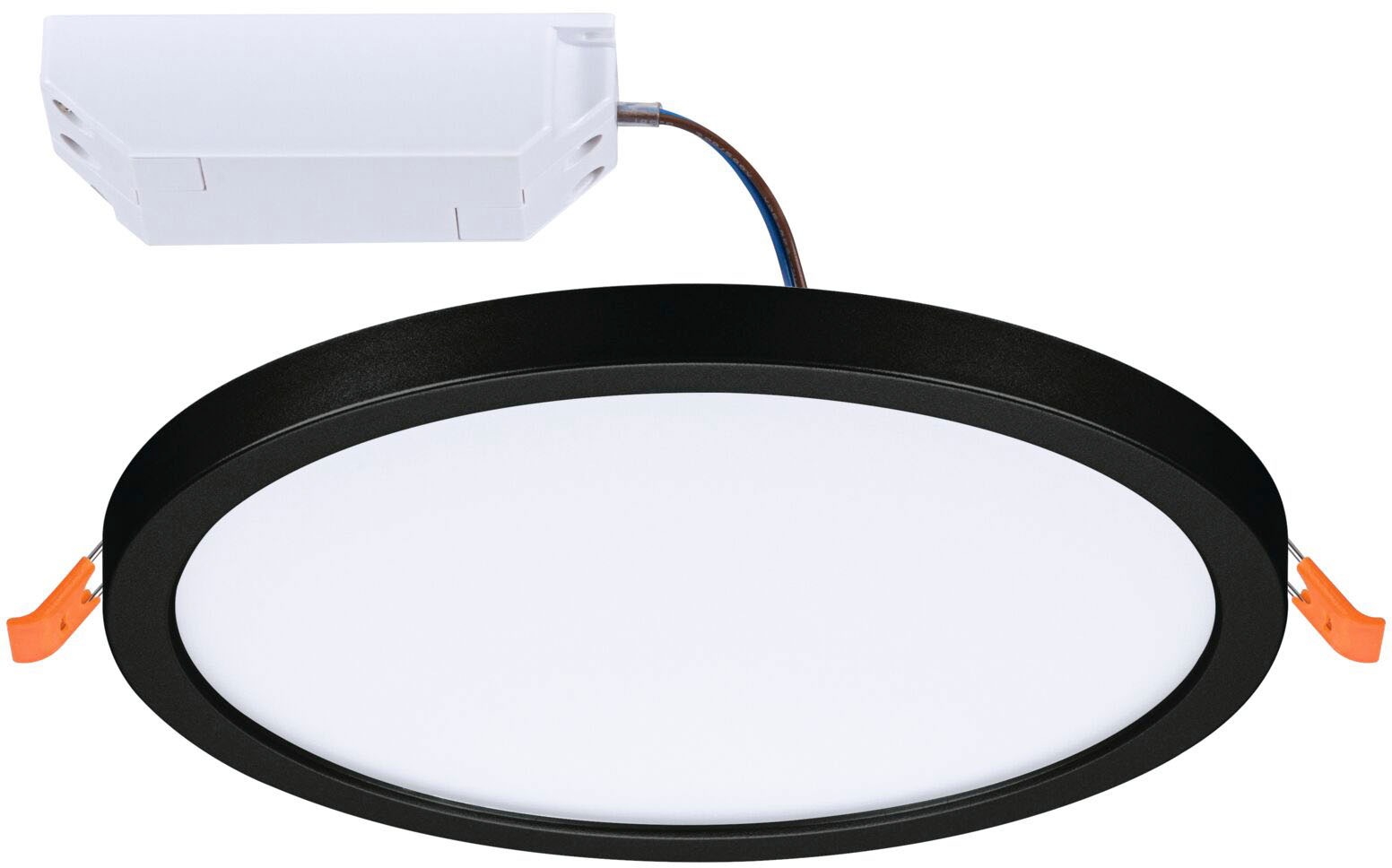 Paulmann LED Einbauleuchte »LED Einbaupanel Areo VariFit IP44 rund 175mm 3000K Schwarz«, 1 flammig, LED Einbaupanel Areo VariFit IP44 rund 175mm 3000K Schwarz