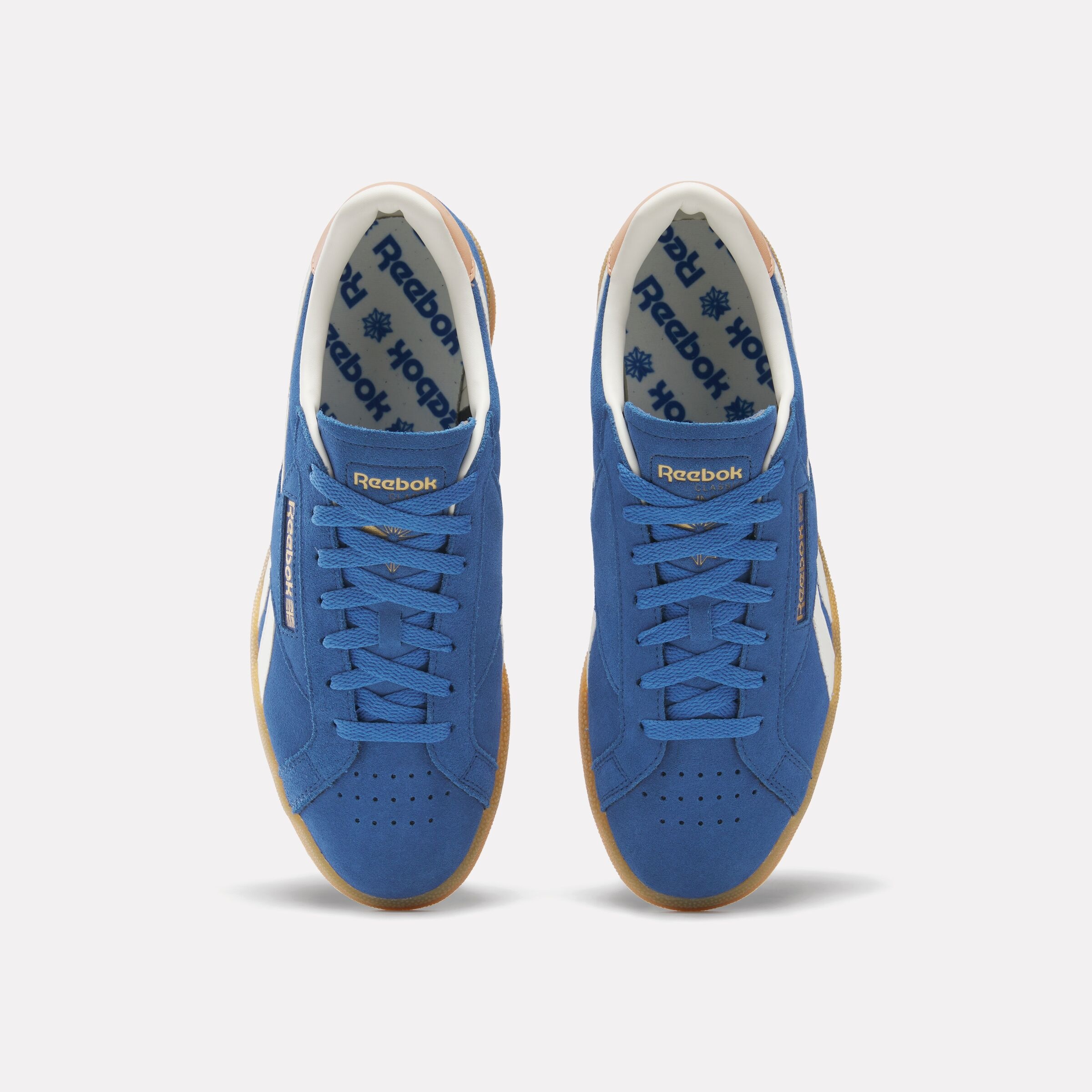 Sneaker REEBOK CLASSIC "CLUB C GROUNDS UK", Damen, Gr. 44,5, blau (twilightblau, clay, chalk), Leder, Synthetik, Schuhe Sneaker 3