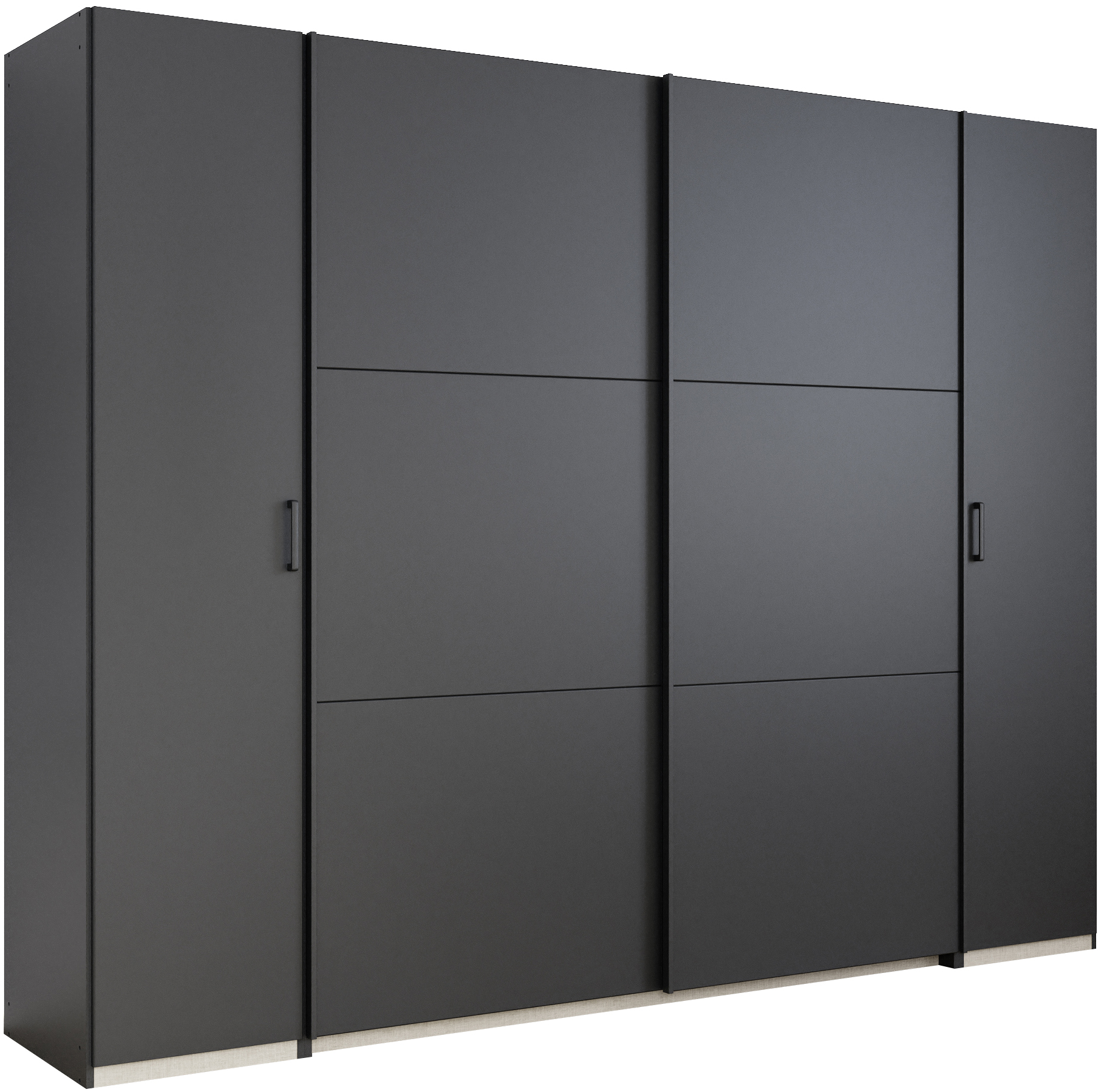 rauch Schwebetürenschrank "Kleiderschrank Drehtürenschrank Schrank Garderobe KRONACH" in 3 Ausstattungen BASIC/CLASSIC/PREMIUM, Breiten 225/268/311/354 cm, mit Dreh- und Schwebetüren und vielen Einlegeböden MADE IN GERMANY