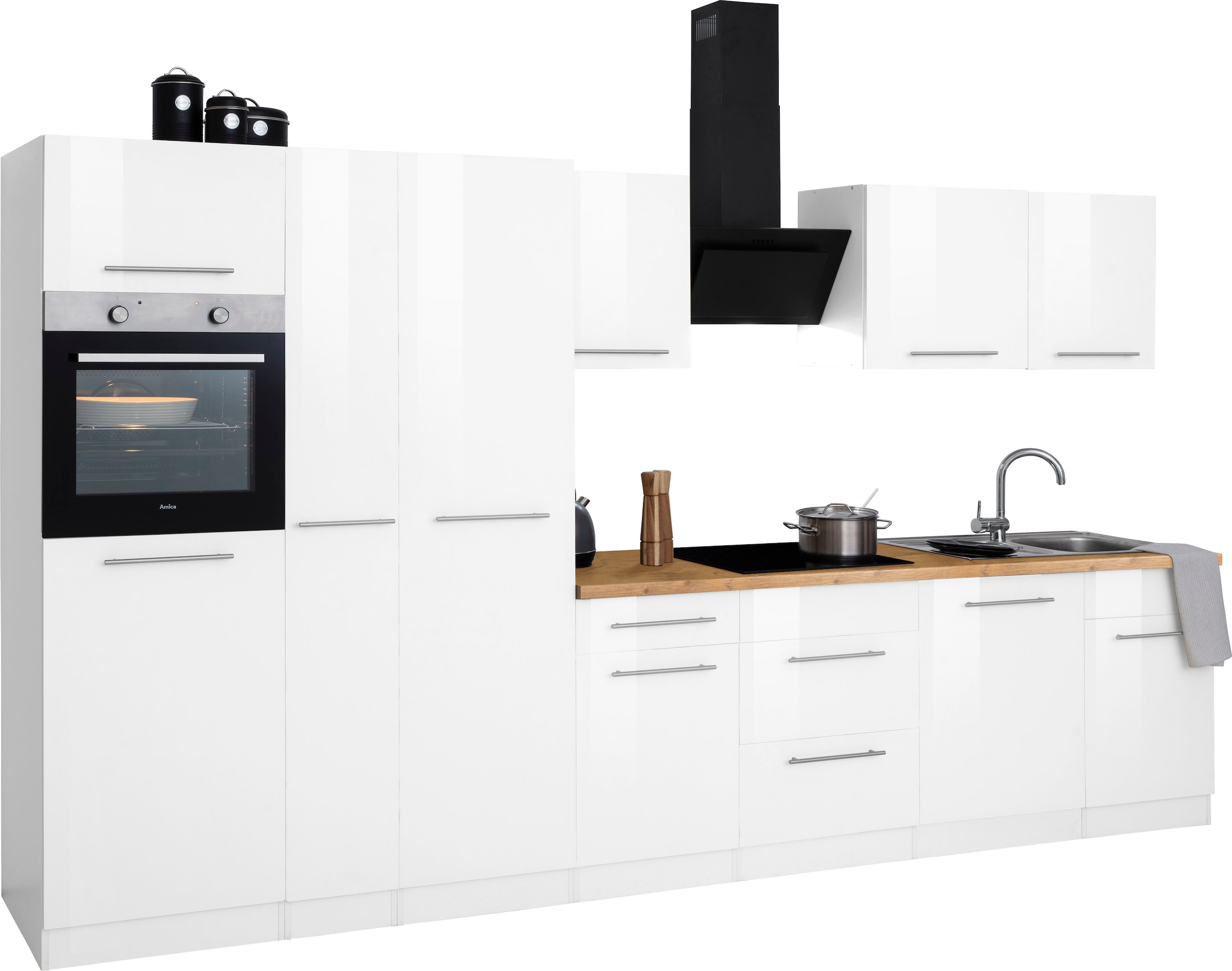 wiho Küchen Küchenzeile »Unna«, ohne E-Geräte, Breite 360 cm kaufen | BAUR