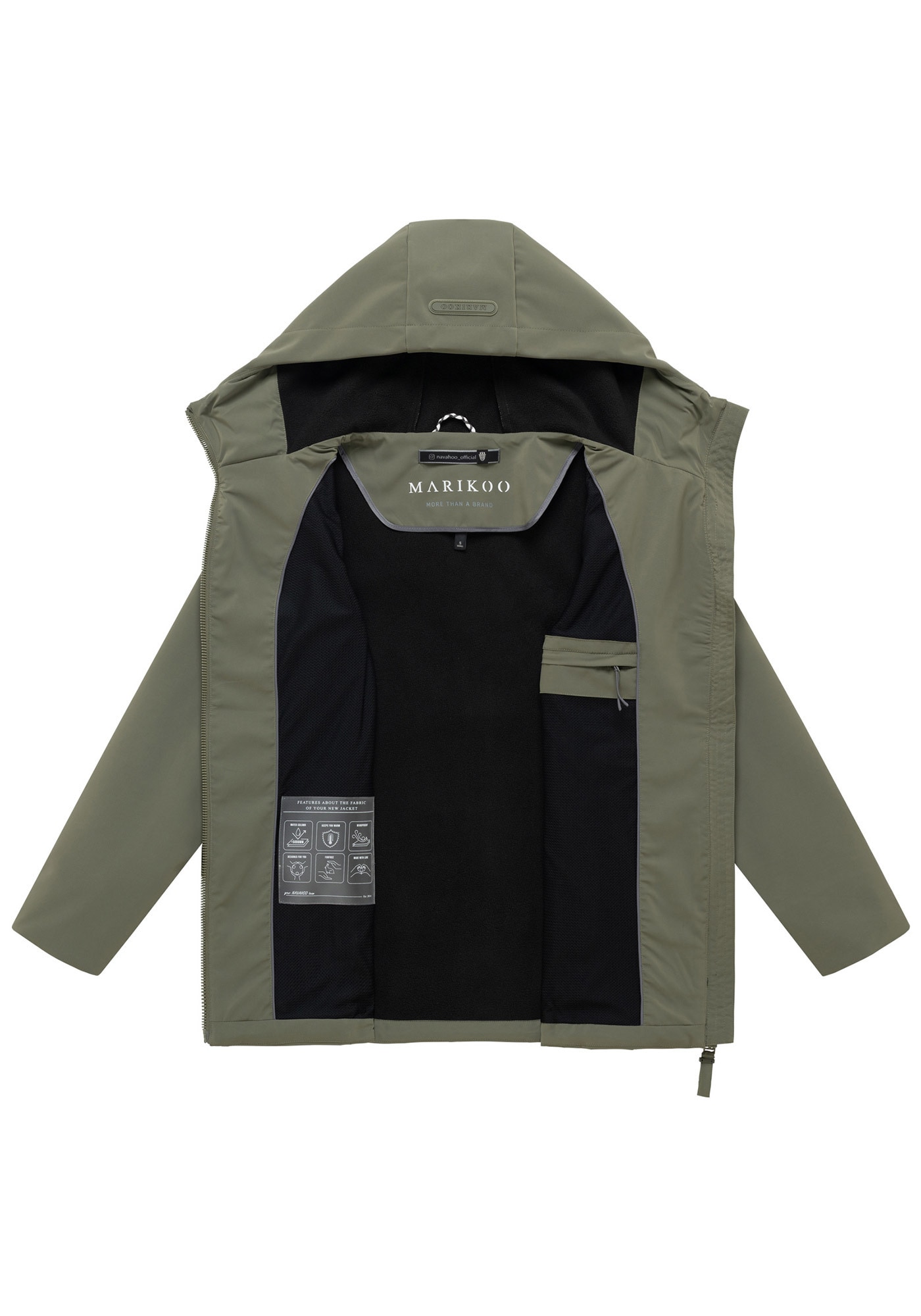 Marikoo Outdoorjacke »Minaa« mit hochschließendem Kragen