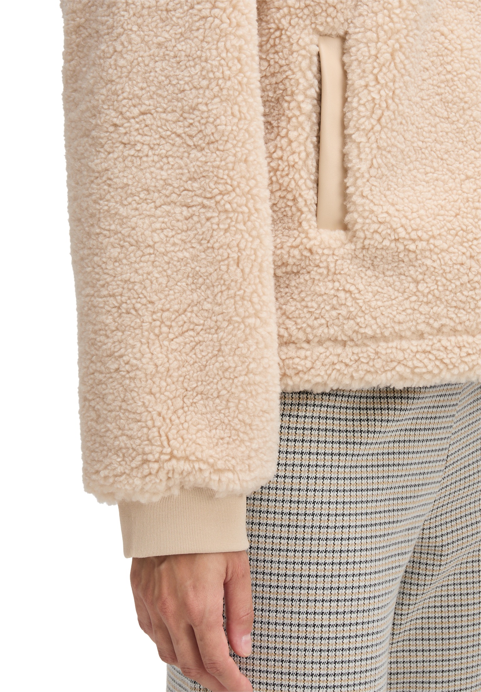 Cartoon Plüschjacke »Cartoon Damen Plüschjacke mit Eingrifftaschen«