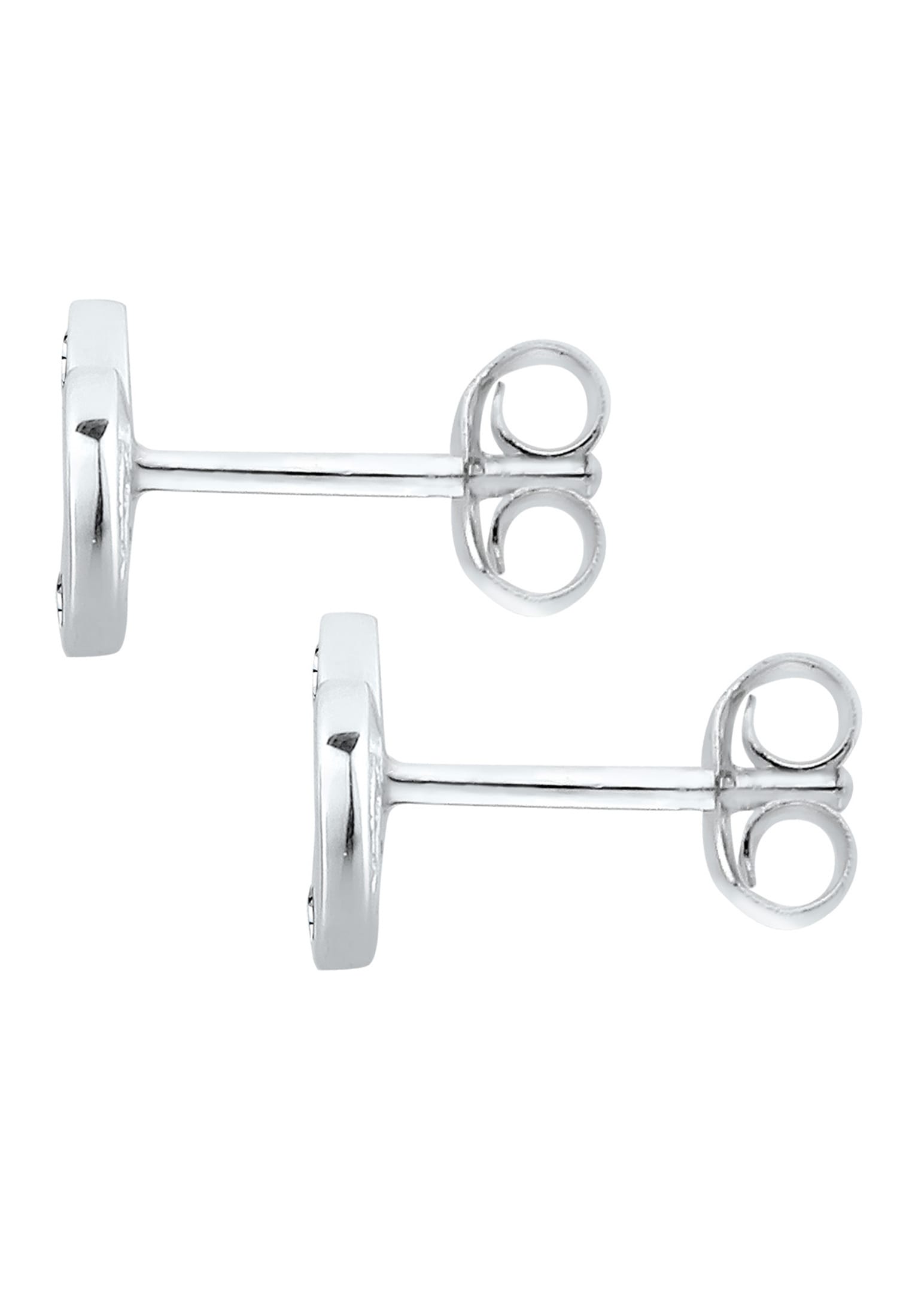 Elli Paar Ohrstecker »Infinity Symbol Kristalle 925 Sterling Silber«