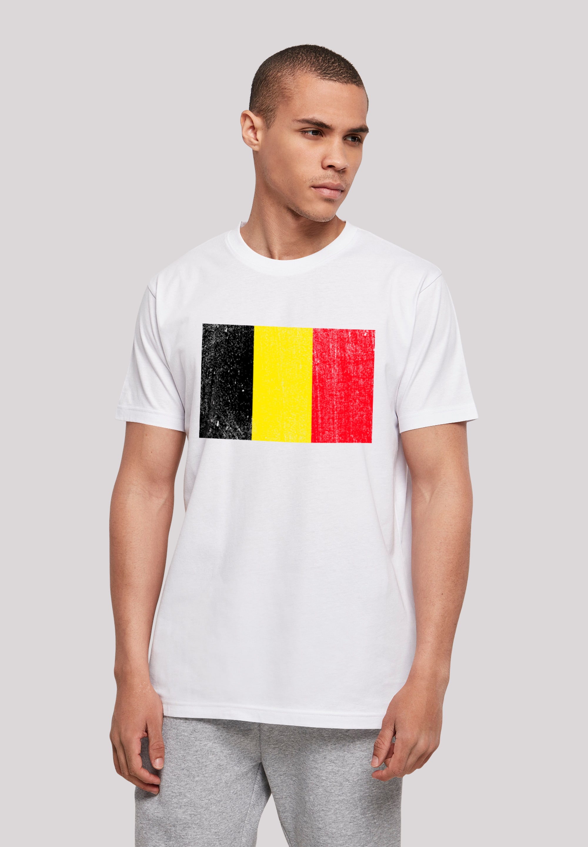 F4NT4STIC T-Shirt »Belgien Flagge Belgium«, Print