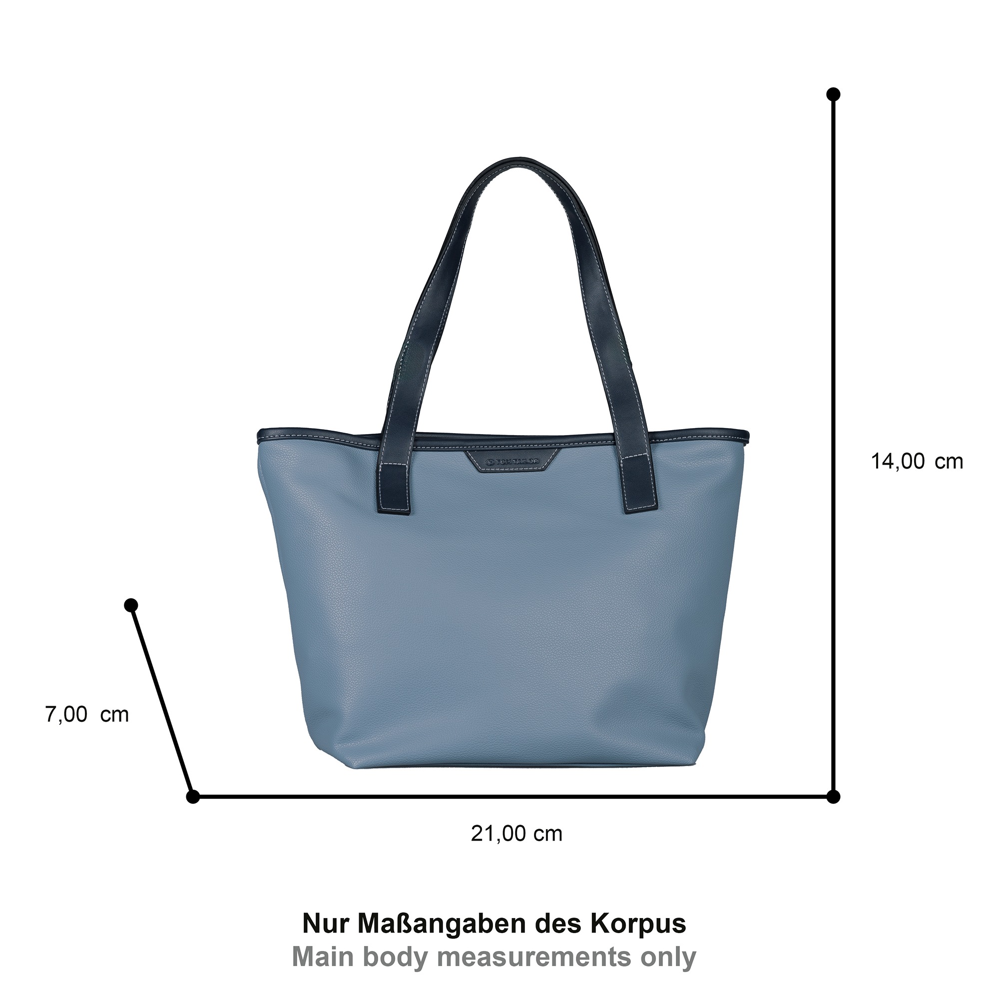 TOM TAILOR Shopper "Leora" leichtgewichtige Styles aus fein genarbtem Leder günstig online kaufen