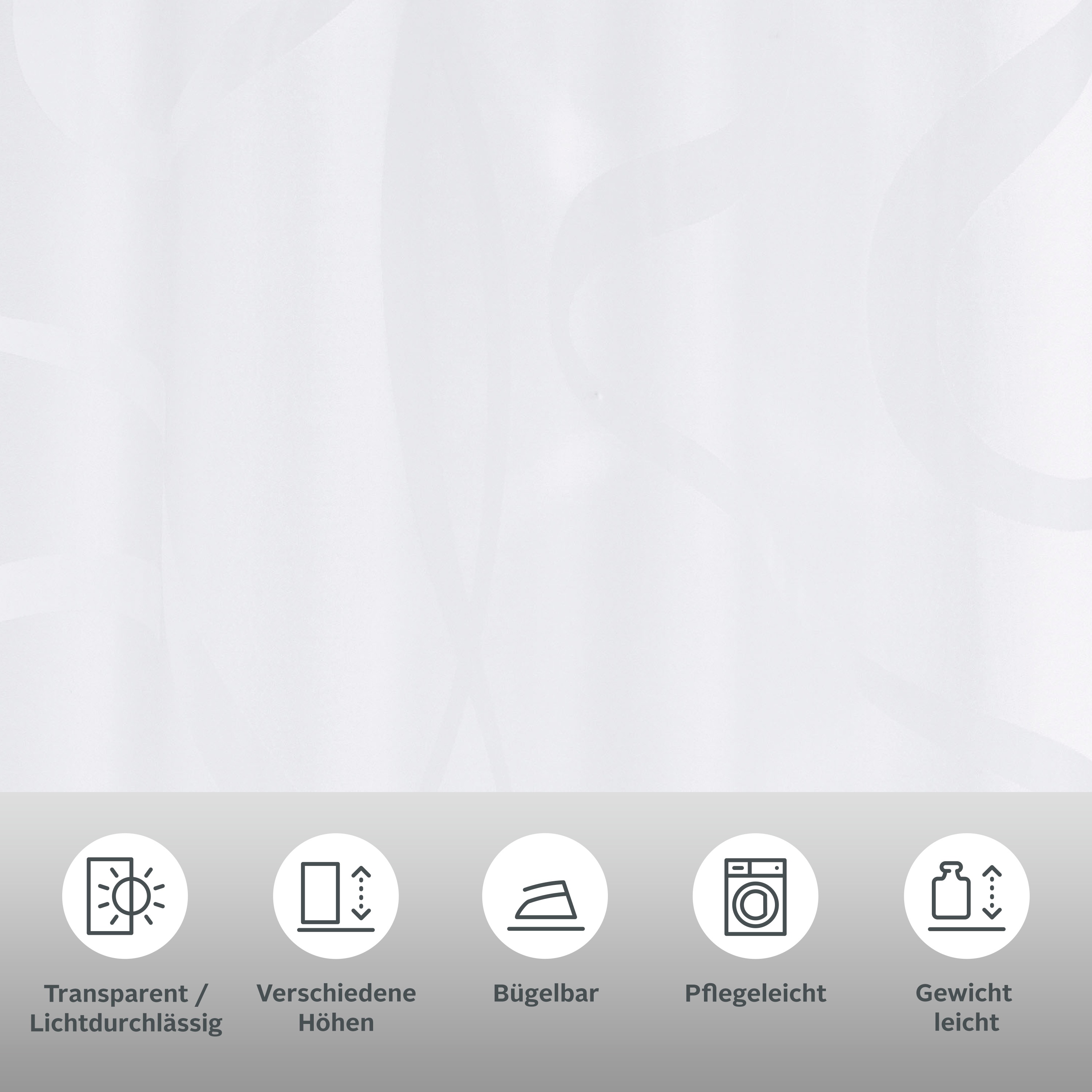 Thumbnail - Bruno Banani Gardine "Tilo" Ösen 1 Stk. tlg. transparent, Ausbrenner, gewebt, verschiedene Größen