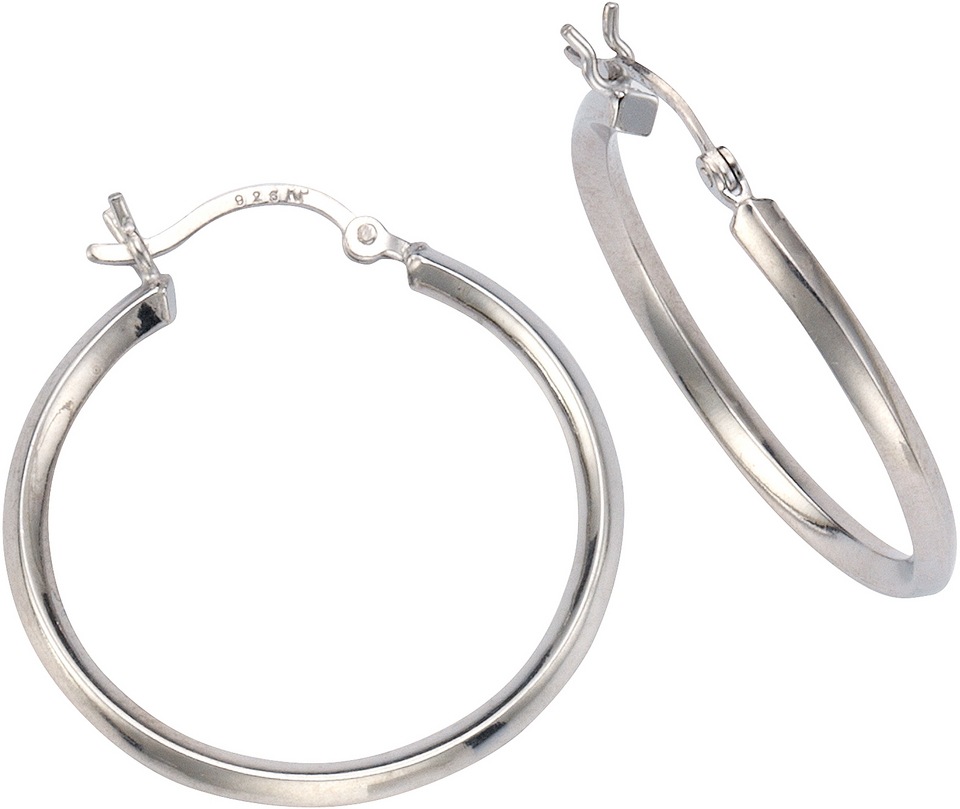 Firetti Hoop Earrings Silver 925 30mm