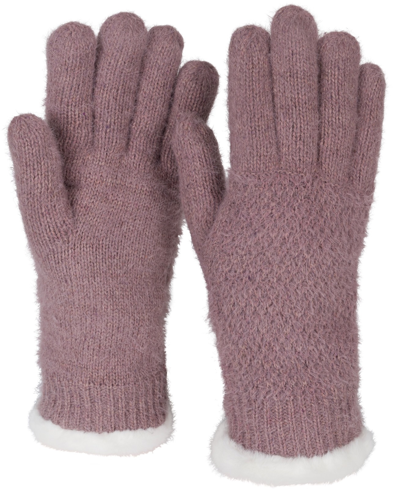styleBREAKER Strickhandschuhe "Strickhandschuhe mit Reiskornmuster und Fleece" 2 Stk.