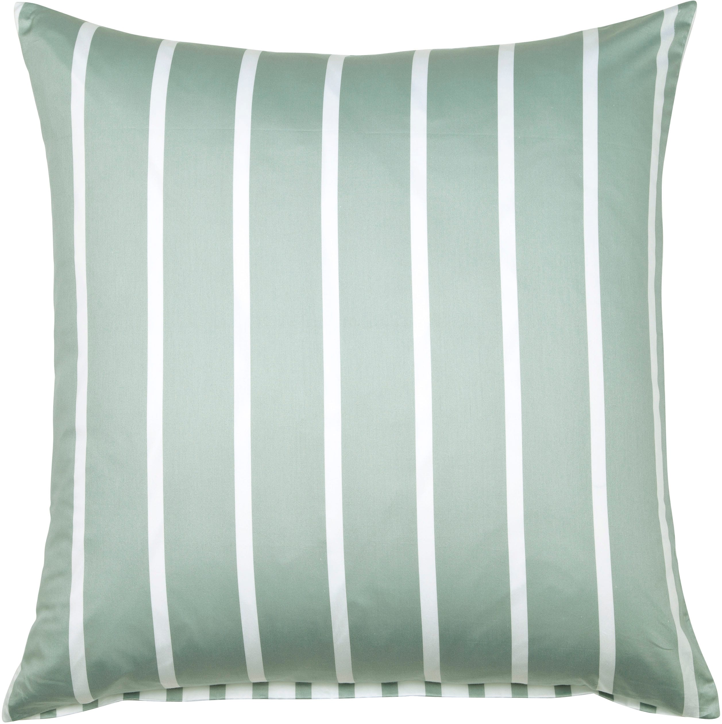 Kissenbezug JANINE, B:80cm L:80cm, grün, Mako-Satin, Obermaterial: 100% Baumwolle, Kissenbezüge, "modernclassic 39028-28", mit Reißverschluss