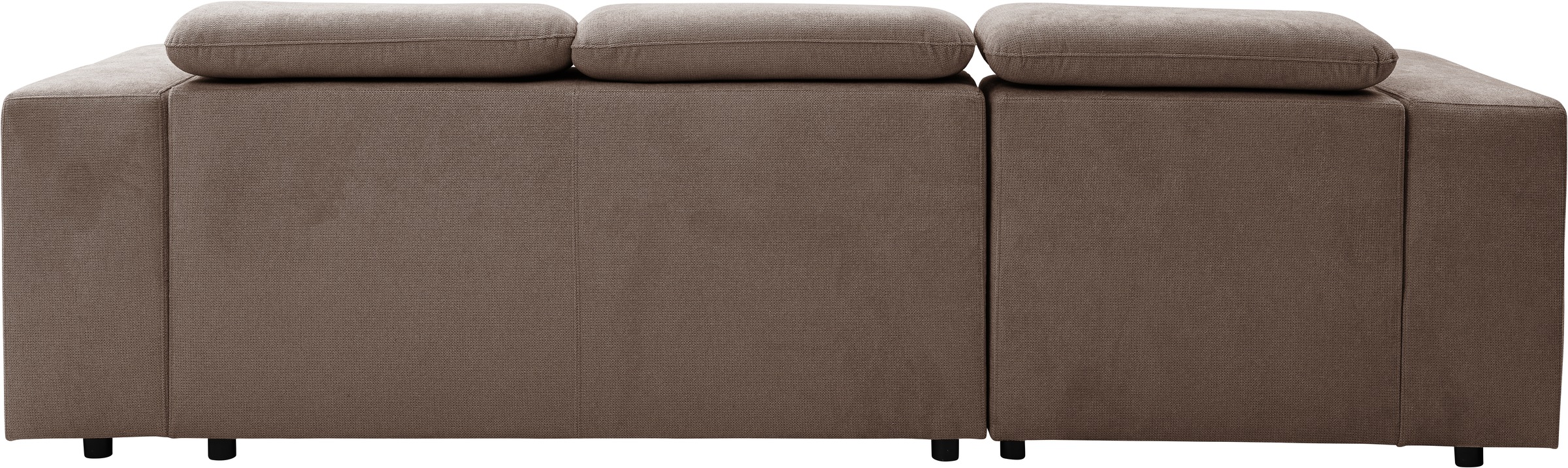 WERK2 Ecksofa »Cherry, modernes Sofa mit Komfortfunktionen, Breite 270cm, L-Form,«, bequem, mit verstellbaren Kopfteilen, Schlaffunktion und Bettkasten