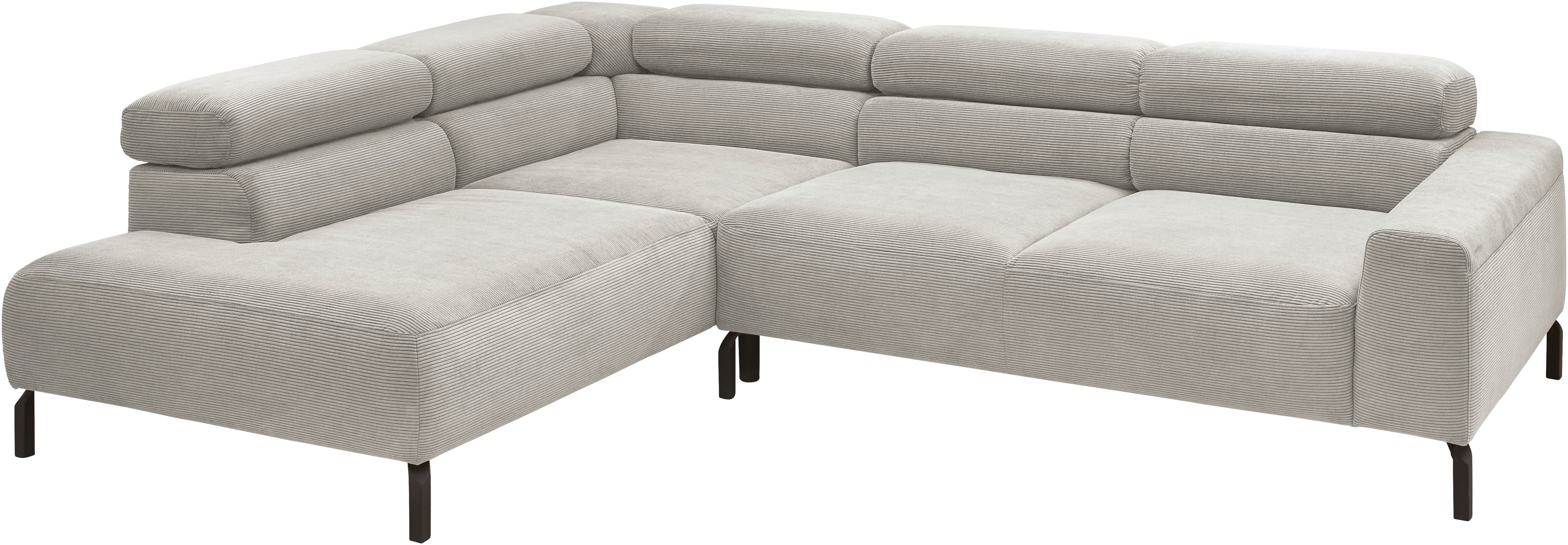 Thumbnail - Places of Style Ecksofa "Antonelli, L-Form, inkl. Kopfteilverstellung, Breite 276 cm", ohne Sitztiefenverstellung, in Fe...