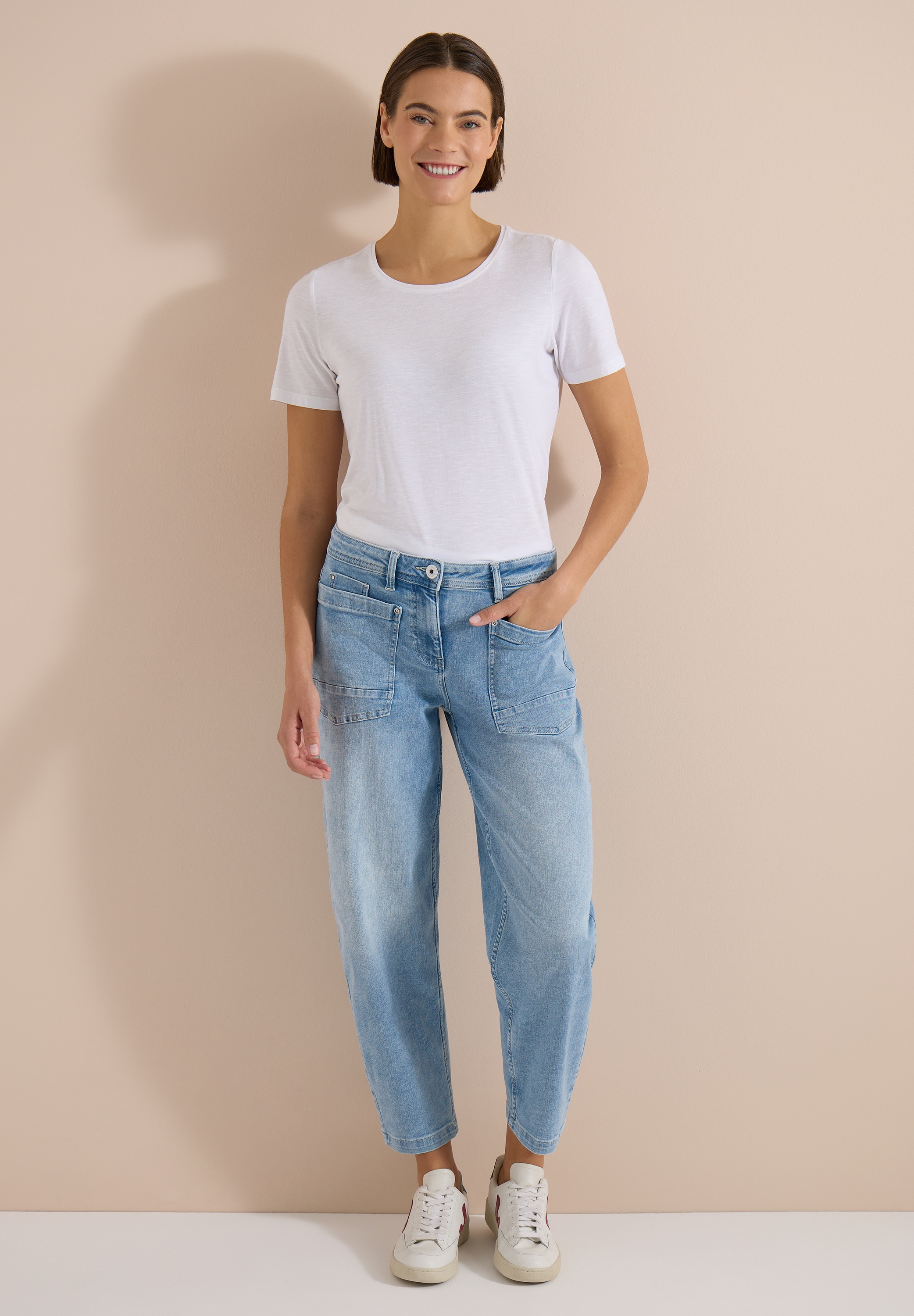 Cecil Loose-fit-Jeans High Waist