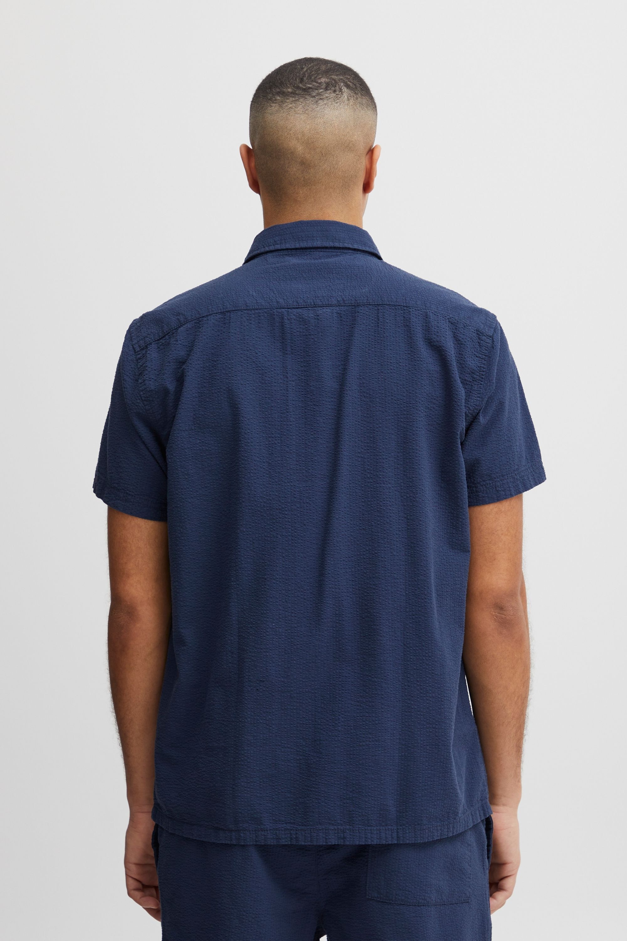 !solid Kurzarmshirt SOLID "Kurzarmhemd SDFrevne", Herren, Gr. S, blau (insignia blau), Obermaterial: 100% Baumwolle CO., Hemden 3
