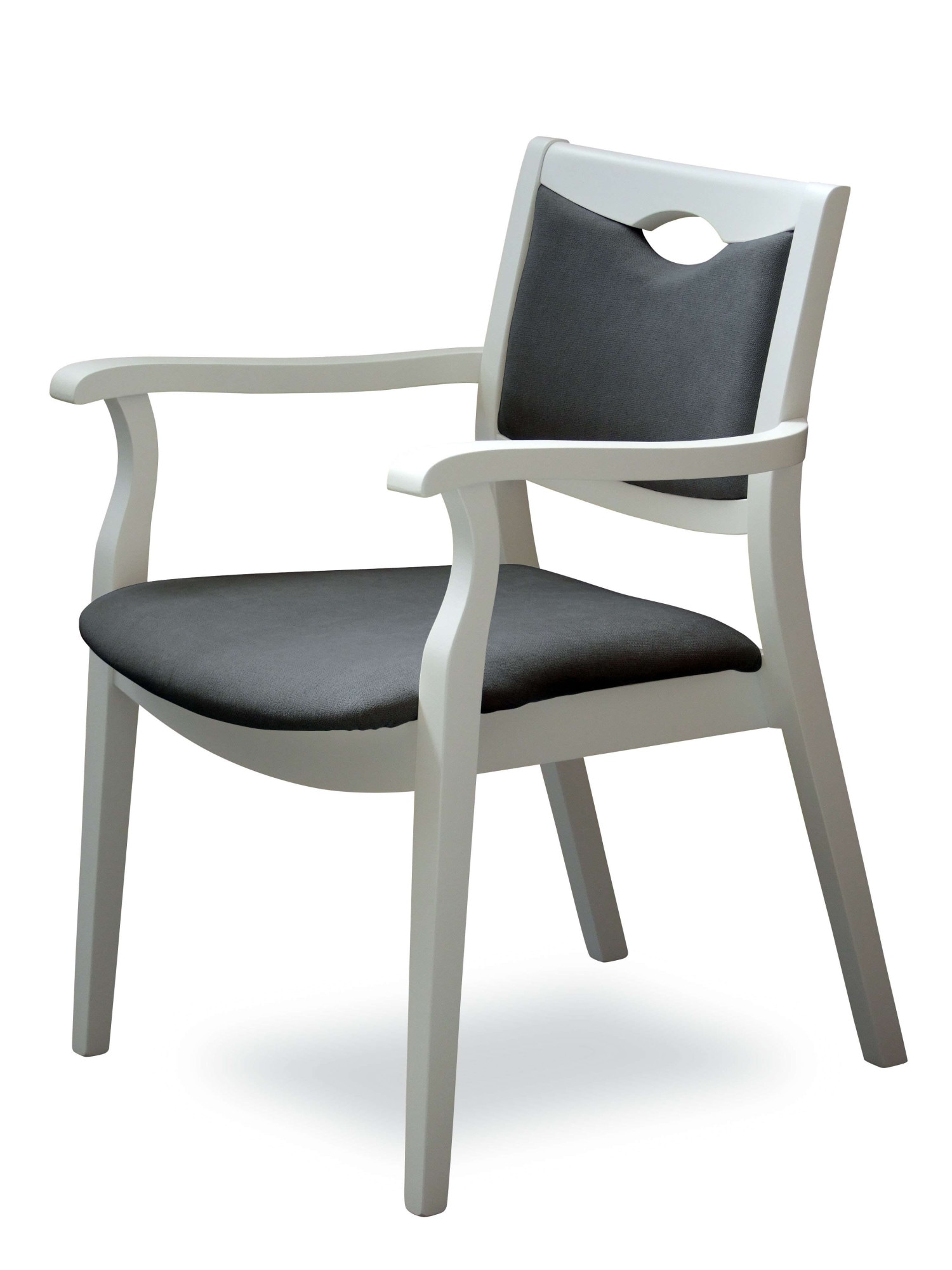 Home affaire Armlehnstuhl "London, Stuhl, Komfortsessel, 3 Gestellfarben, Made in Italy" () 1 Stk.Extra-komfortabel, ergonomisch, fleckenabweisendes Gewebe, Massivholz