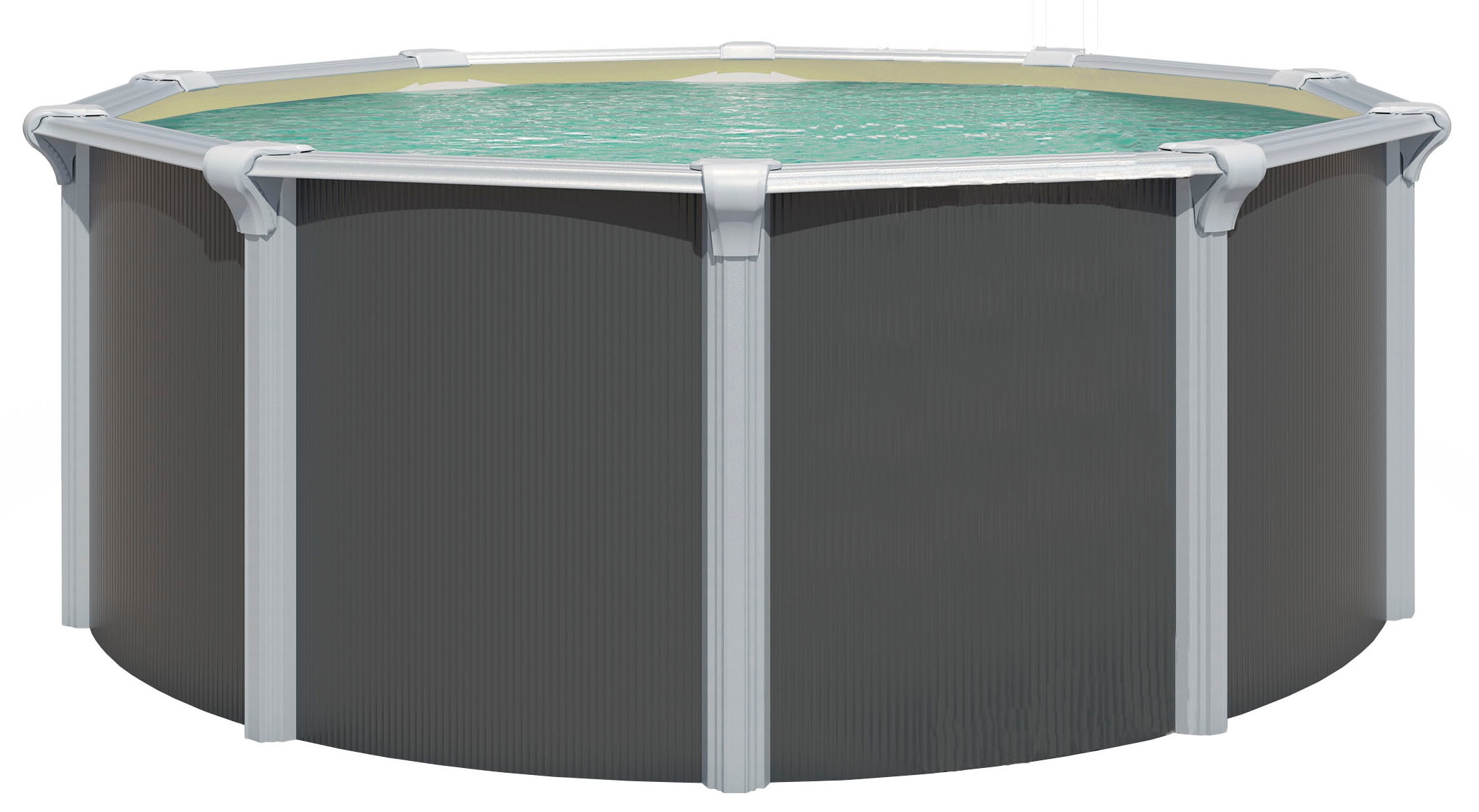 KWAD Rundpool "Green line Evolution" 4,6x1,32 Design Folie in blau, sand oder grau erhältlich
