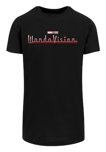 Kurzarmshirt »F4NT4STIC Herren Marvel WandaVision Logo with Shaped Long Tee«, (1 tlg.)