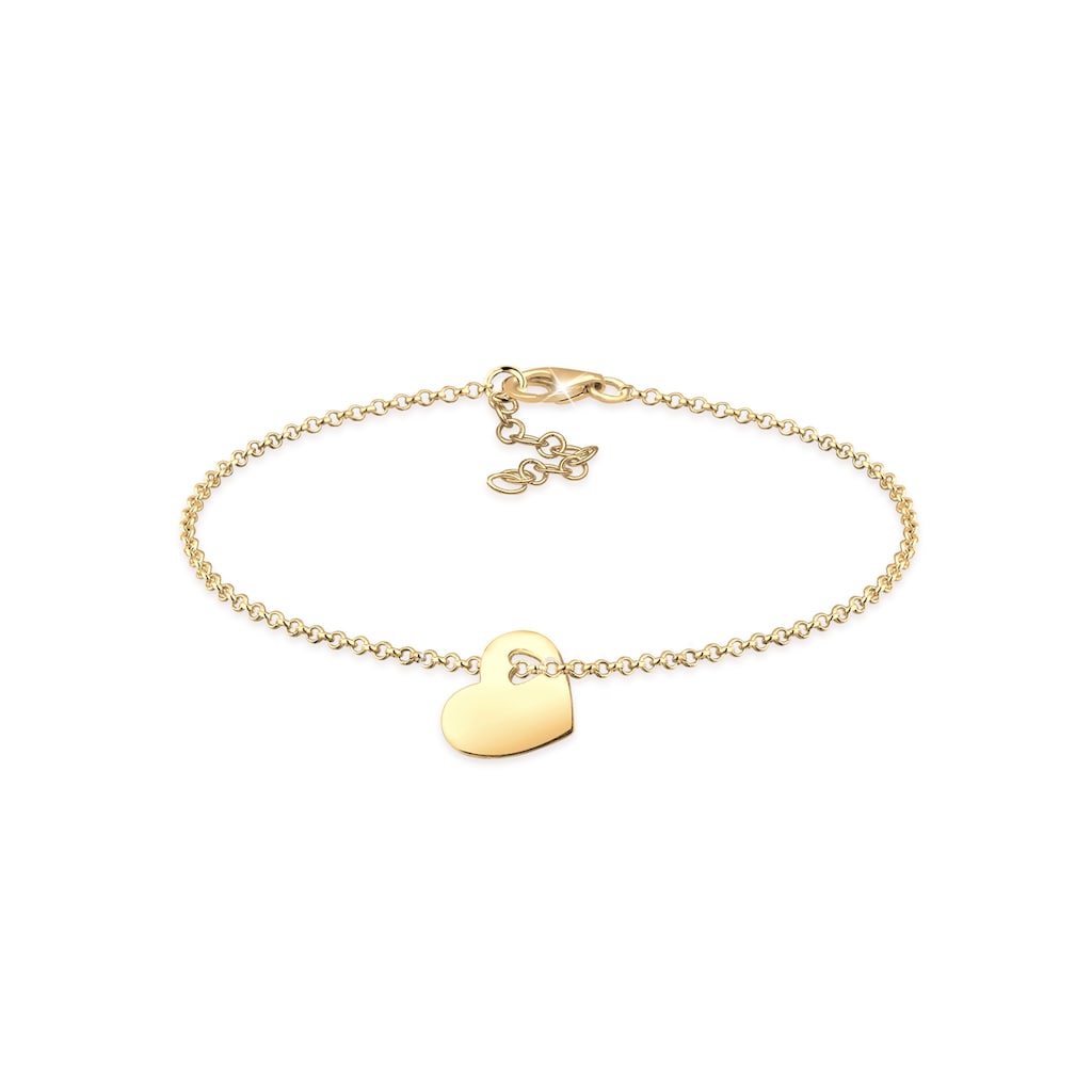 Elli Armband »Herz Anhänger Symbol Liebe 925 Silber«