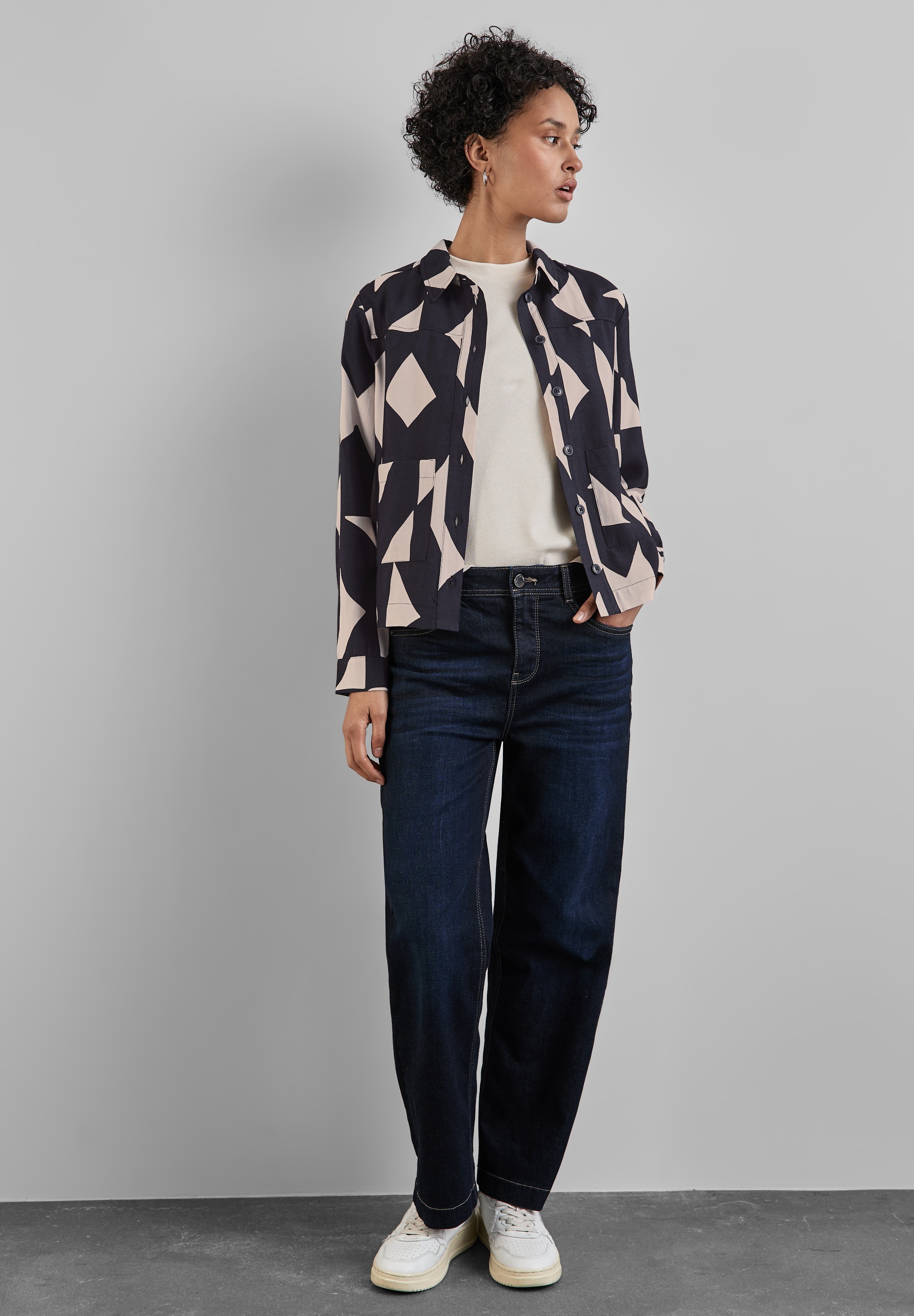 STREET ONE Hemdbluse, mit Knopfleiste
