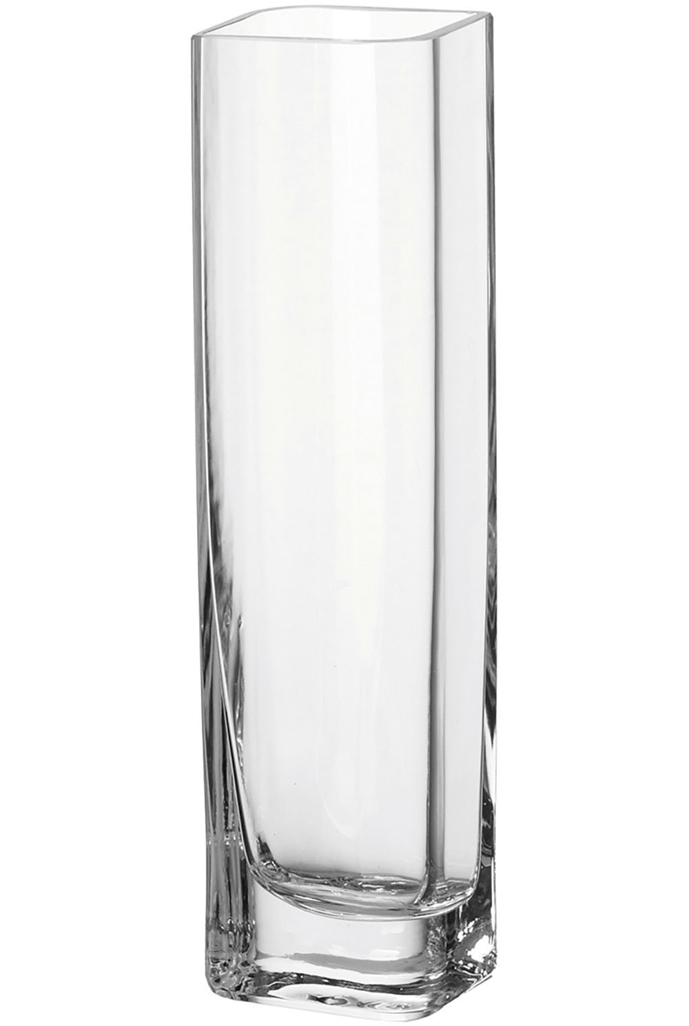 LEONARDO Tischvase "Dekovase LUCCA, aus Glas, handgefertigt", (1 St.), rechteckig, spülmaschinenfest
