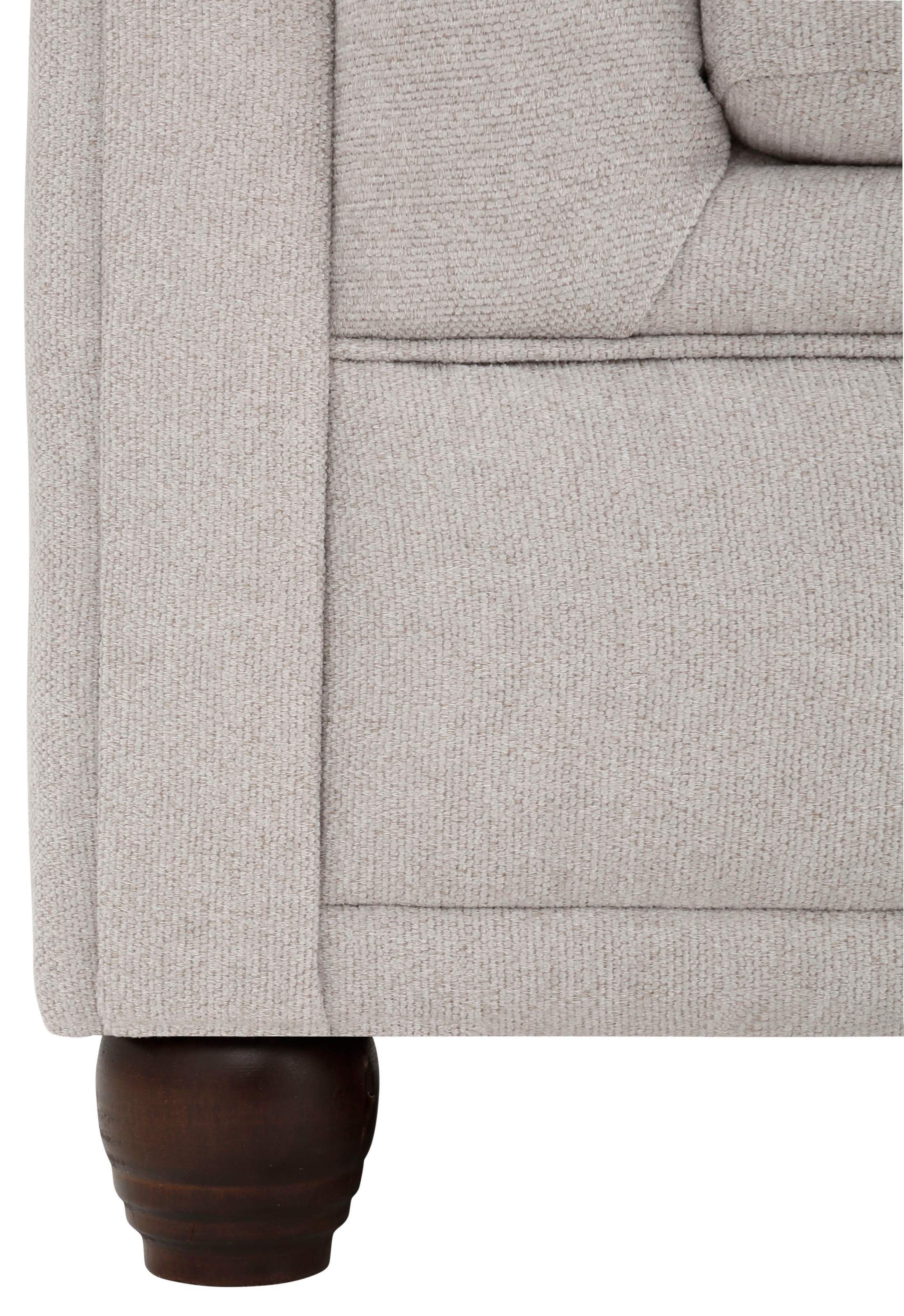 Home affaire Chesterfield-Sofa »New Castle L-Form«, hochwertige Knopfheftung in Chesterfield-Design, B/T/H: 255(171/72)