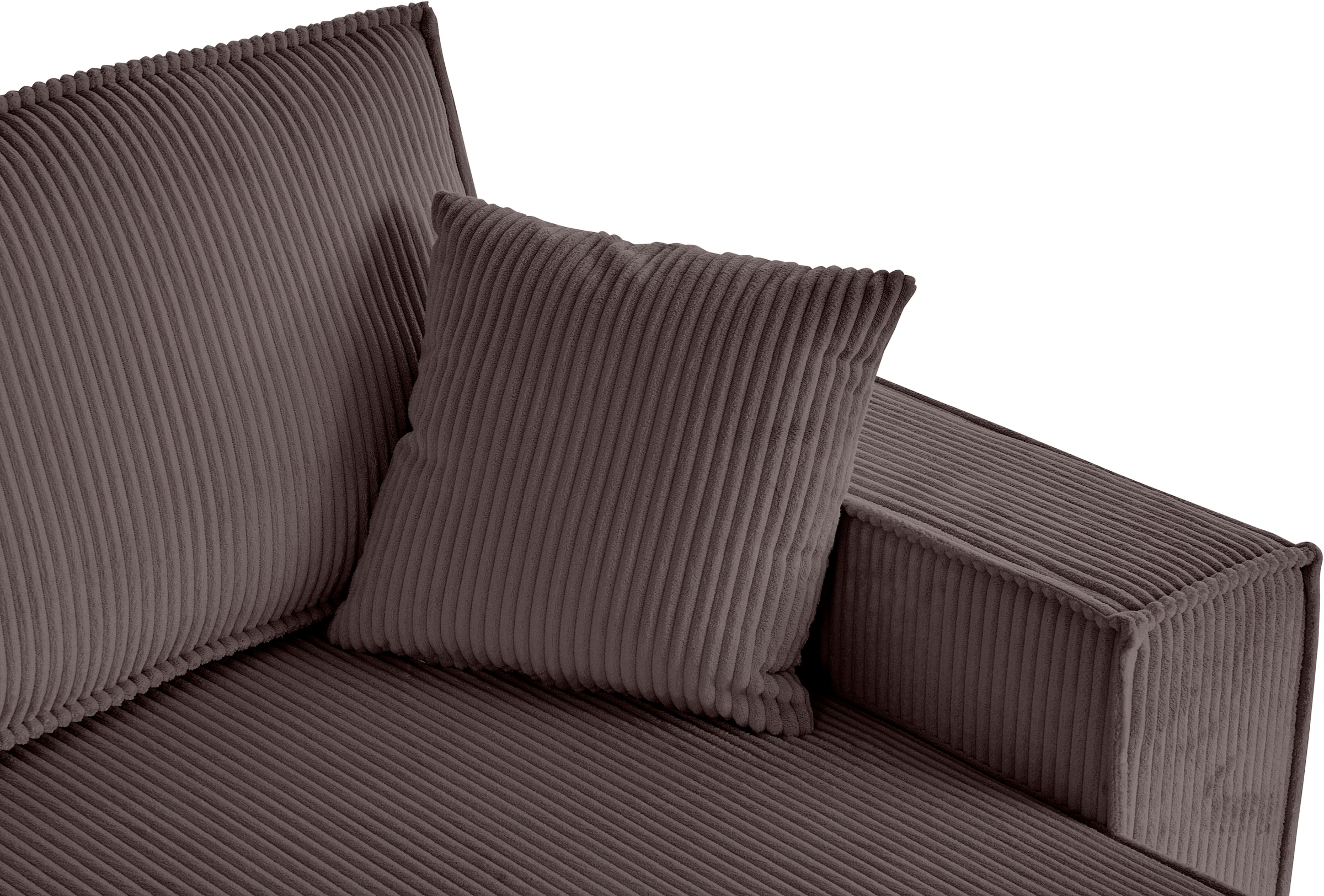 OTTO home Wohnlandschaft »Cassi, 311 cm, U-Form, Schlafsofa, Dauerschläfer, Boxspringfederung«, Schlaffunktion m. Bettkasten (Cord-Bezug