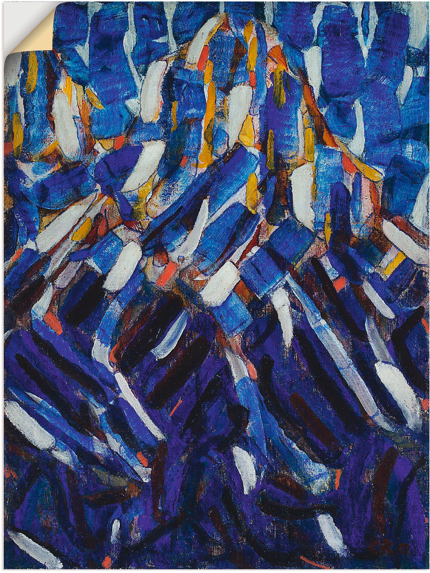 Leinwandbild, »Abstraktion versch. blaue in Größen kaufen 1912«, oder als Artland Wandbild | St.), Berg). Poster BAUR (1 Gegenstandslos, Wandaufkleber (Der