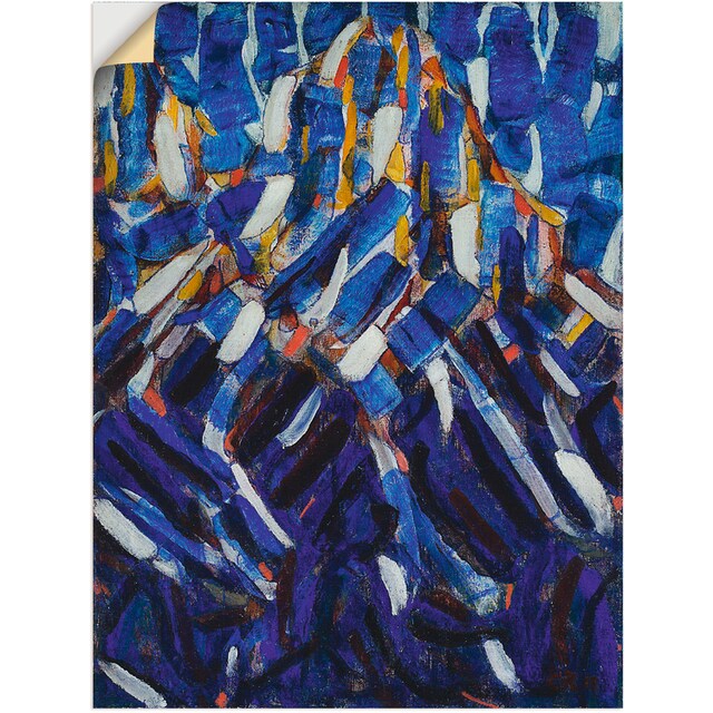 Artland Wandbild »Abstraktion (Der blaue Berg). 1912«, Gegenstandslos, (1 St.),  als Leinwandbild, Wandaufkleber oder Poster in versch. Größen kaufen | BAUR