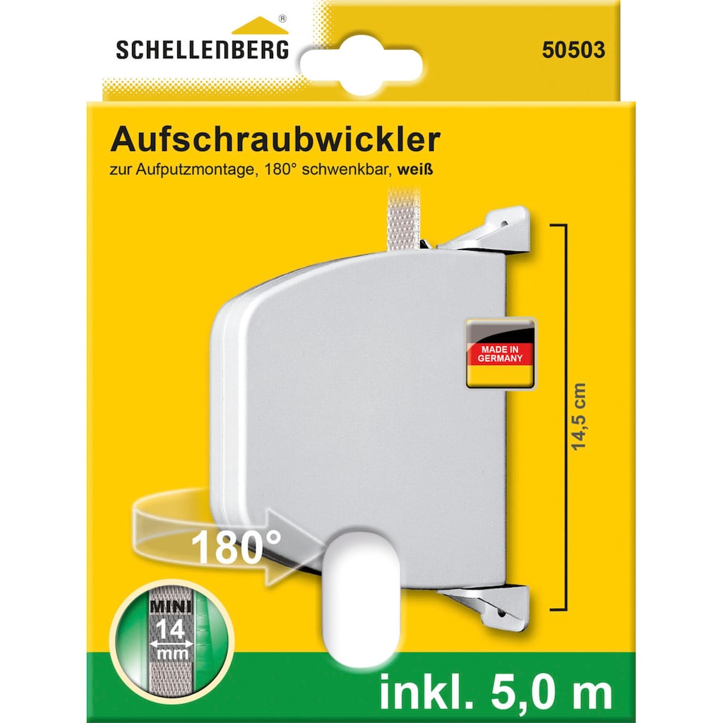 SCHELLENBERG Aufputz-Gurtwickler »Aufschraubwickler Mini«, (1 tlg.)