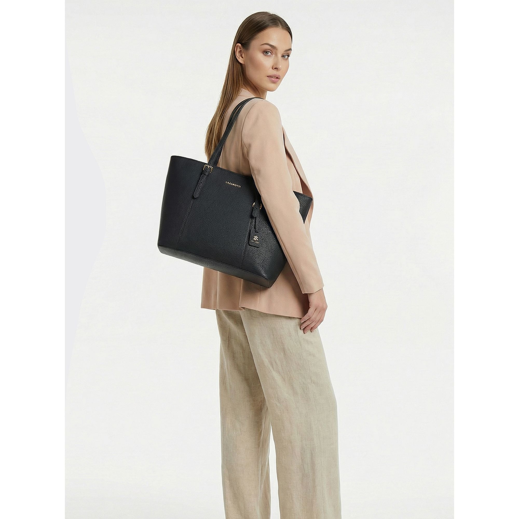 Lazarotti Shopper »Bologna Leather XL Shopper Tasche Leder 35 cm«