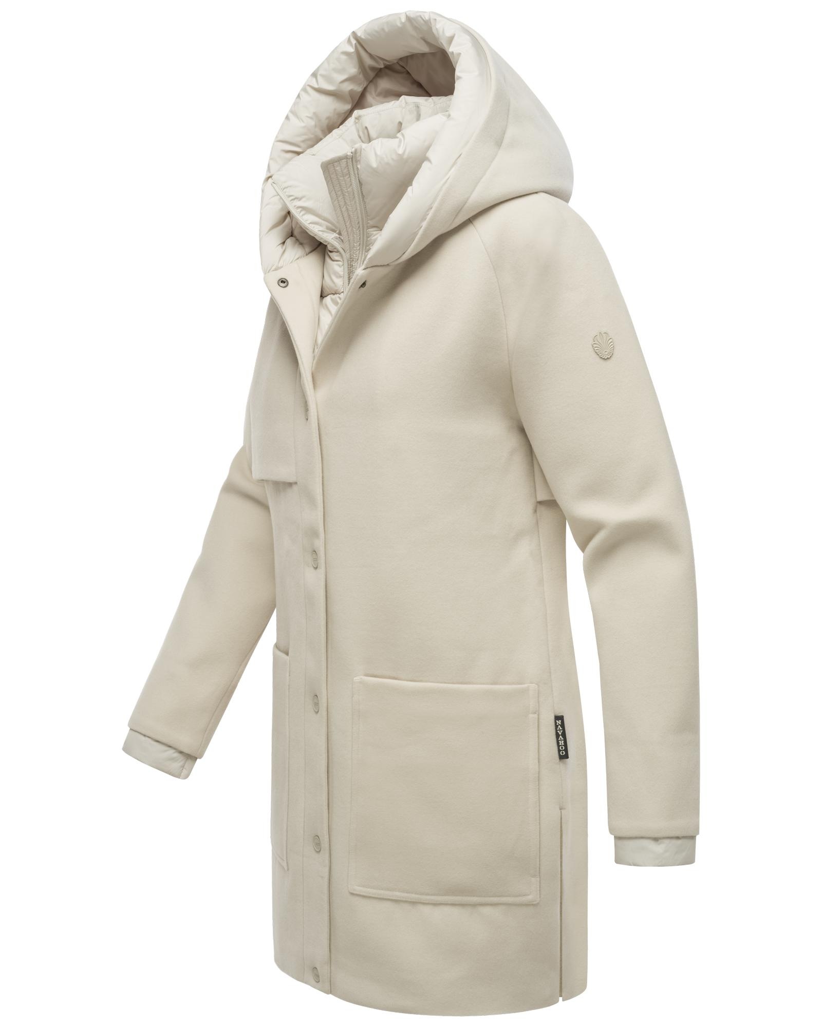 Navahoo Kurzmantel "Flauschwunder 14", Damen Mantel in Wolloptik mit abnehm günstig online kaufen