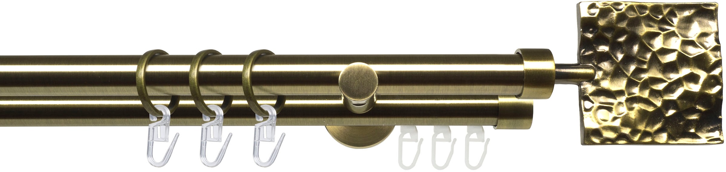 Liedeco Gardinenstange "Stilgarnitur 20 mm Blues Johnny" Ø 2 mm 2 läufig-lä günstig online kaufen