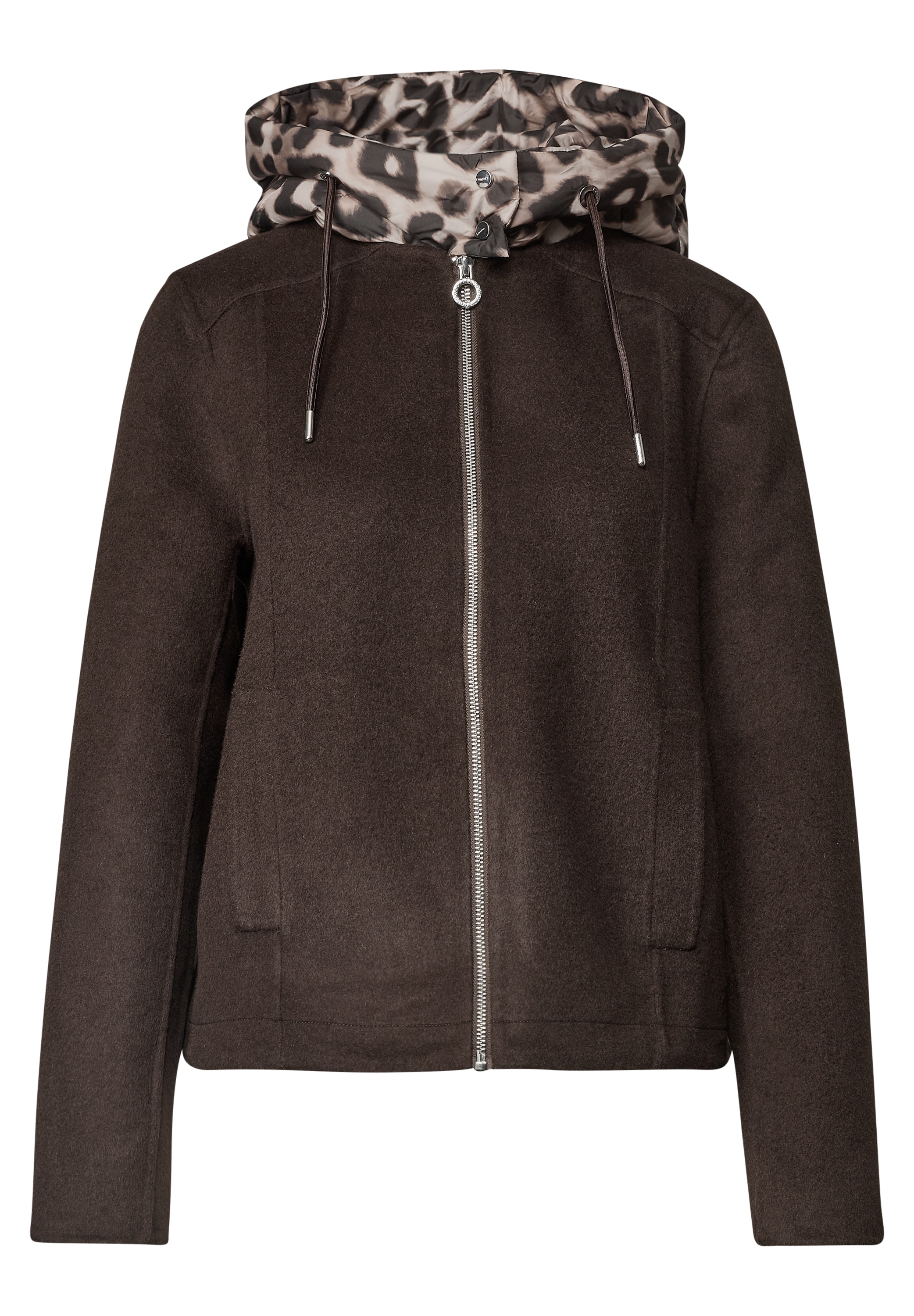 STREET ONE Kurzjacke mit Kapuze mit abnehmbarer Kapuze