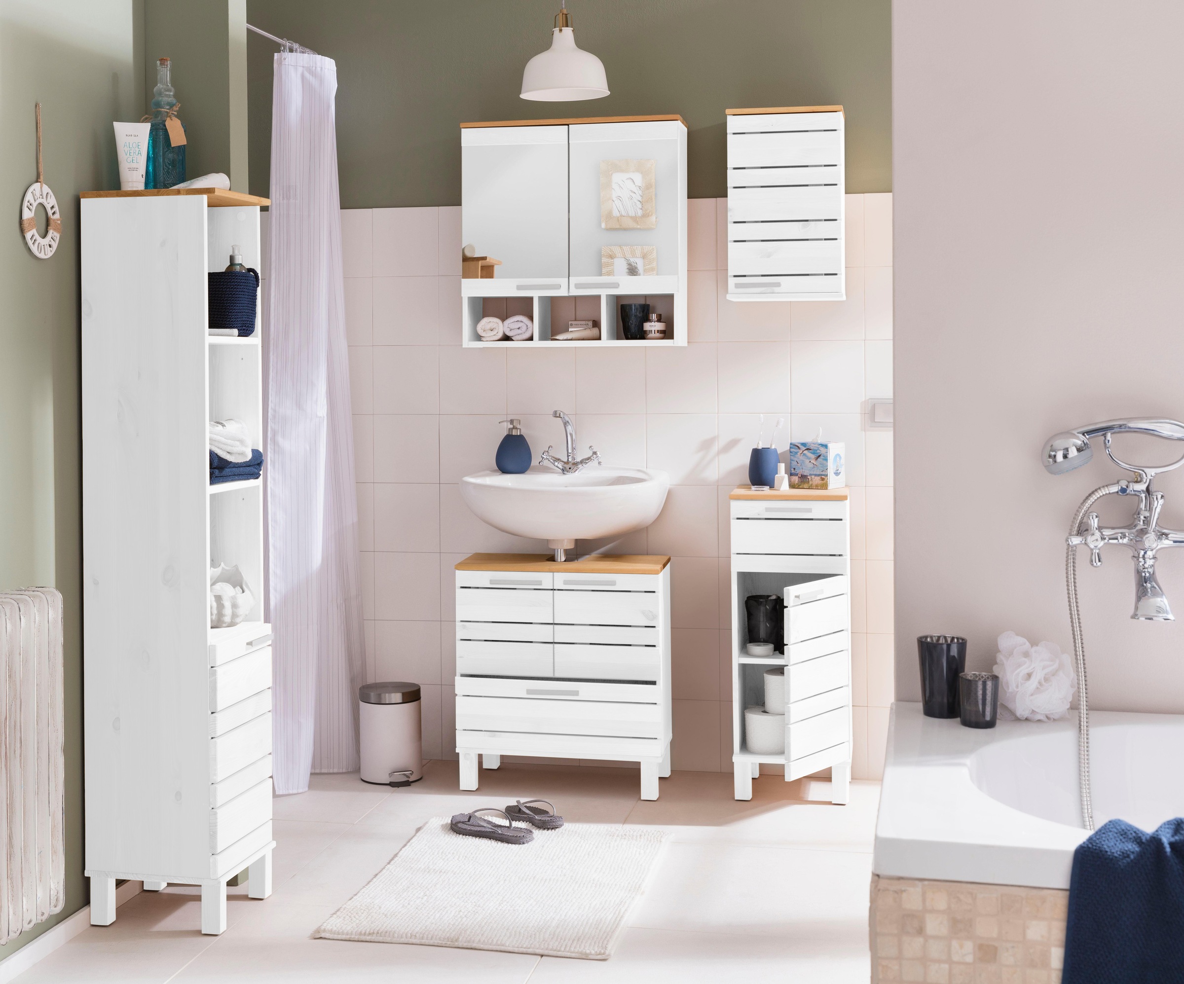 Home affaire Hängeschrank "JOSIE", Breite 30 cm, aus Massivholz, verstellba günstig online kaufen